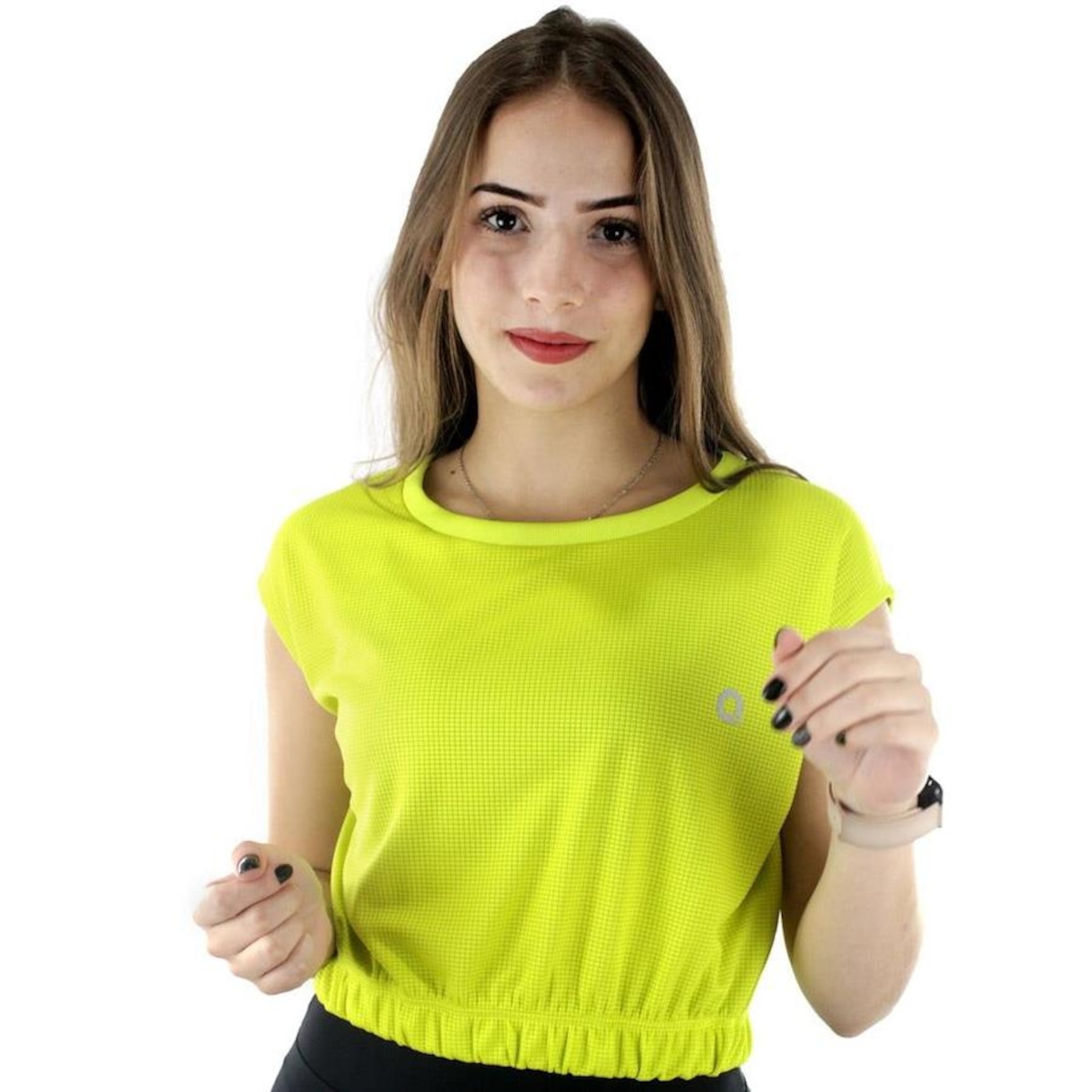 Blusa Cropped Area Marielle - Feminino - Foto 1