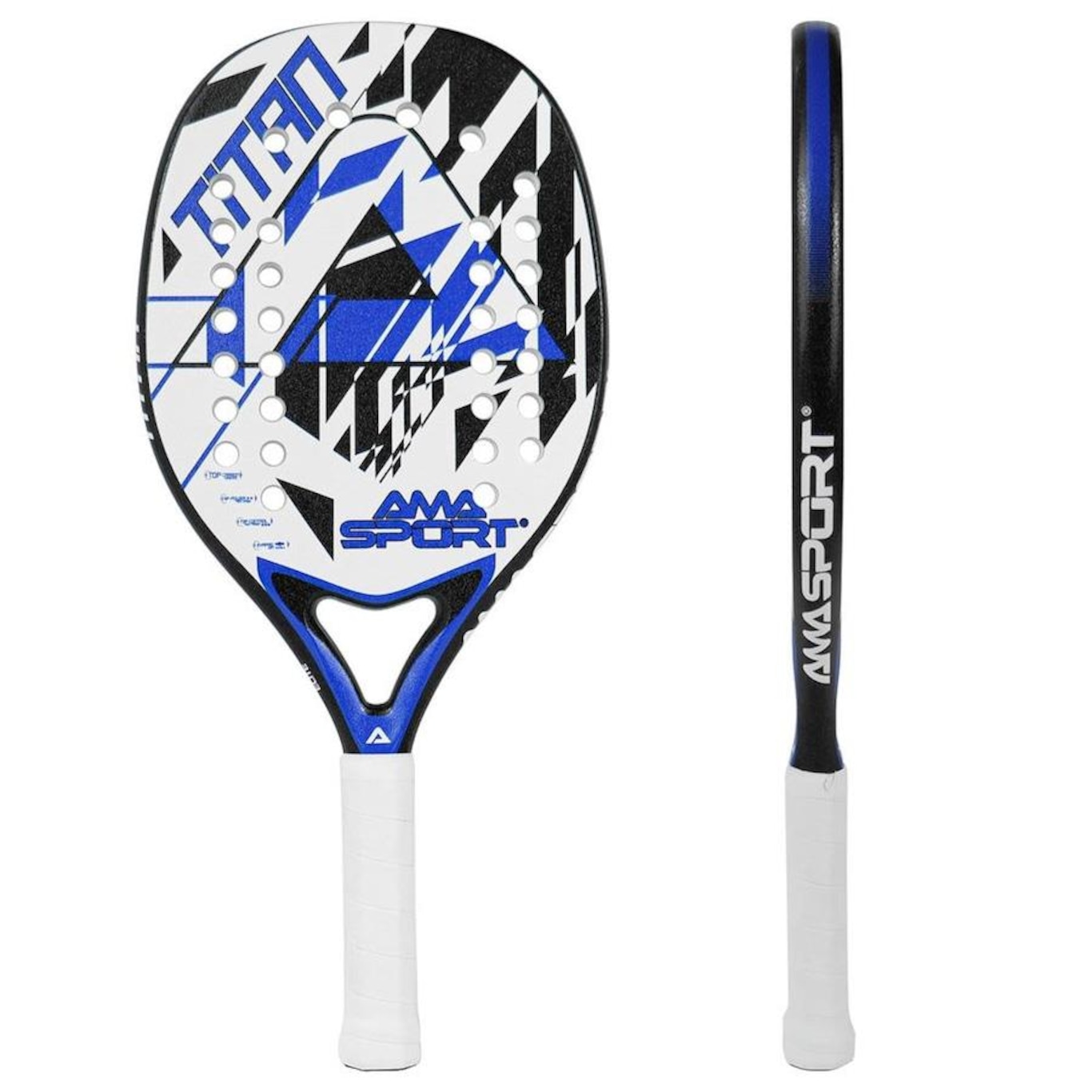 Raquete de Beach Tennis AmaSport Titan Blue - Foto 6