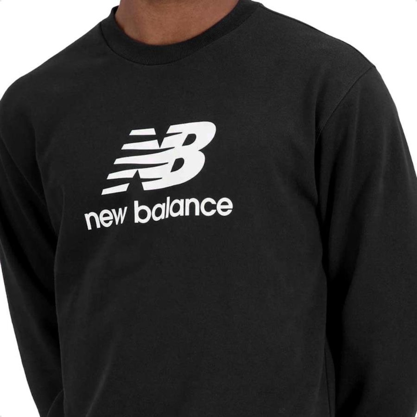 Blusão de Moletom New Balance Essentials Basic - Masculino - Foto 3