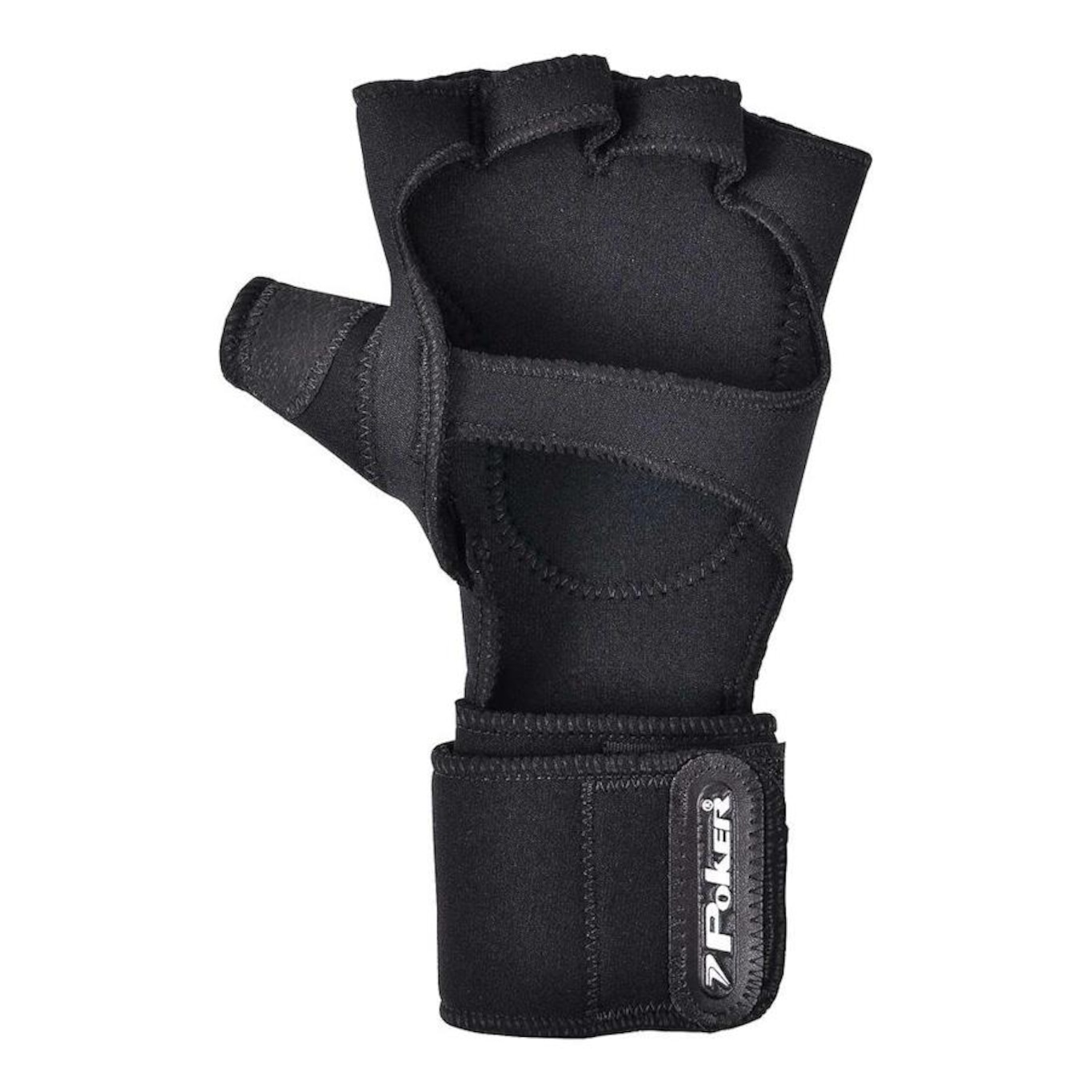 Luvas de Musculação Poker Neoprene com Munhequeira - Adulto - Foto 2