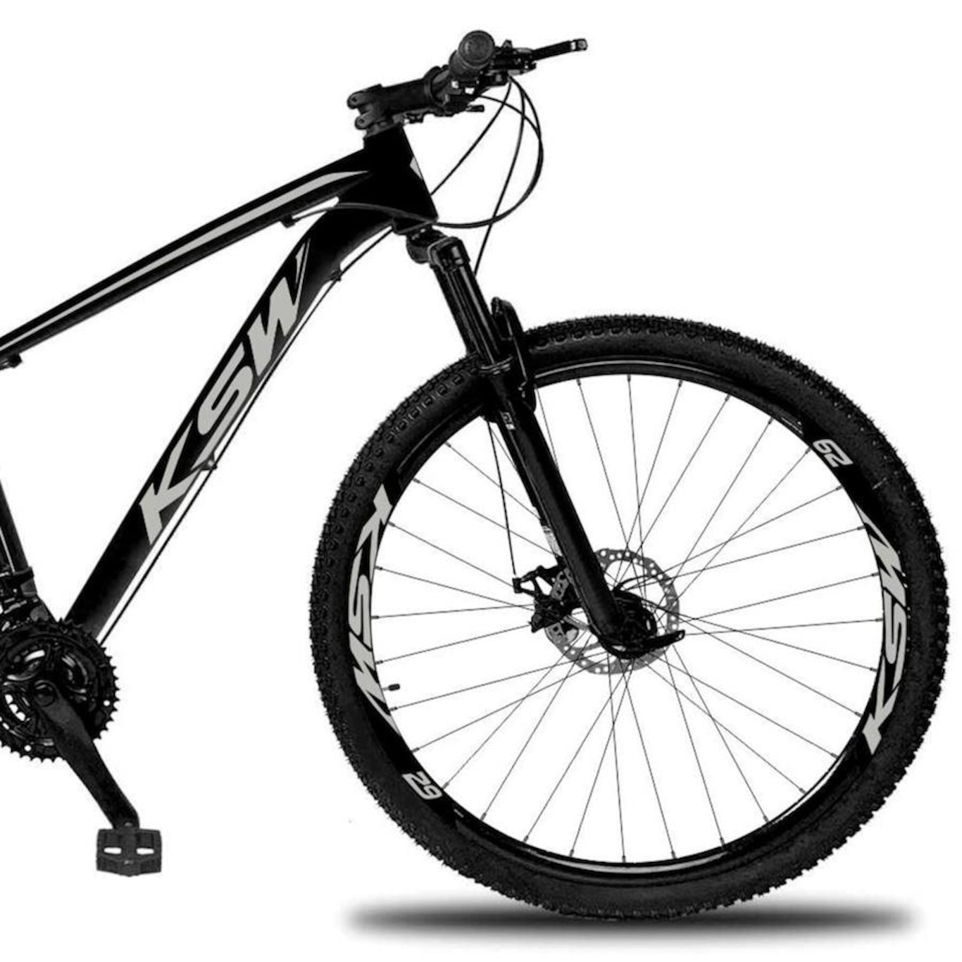 Bicicleta Aro 29 KSW Xlt 32r - Freio a Disco - Câmbios Shimano - 21V - Adulto - Foto 4