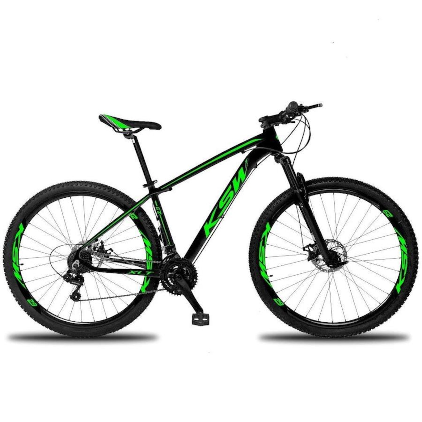 Bicicleta Aro 29 KSW Xlt 32r - Freio a Disco - Câmbios Shimano - 21V - Adulto - Foto 1