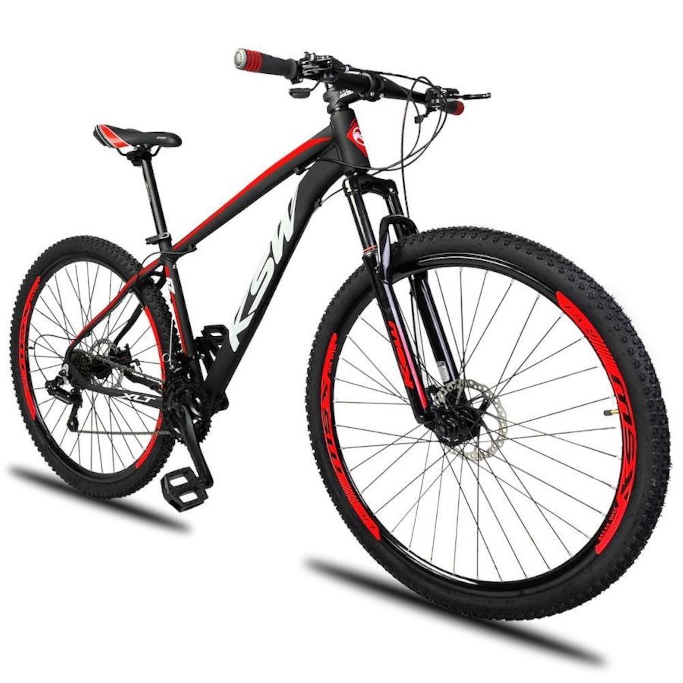 Bicicleta Aro 29 Ksw Xlt - Freio a Disco Alumínio Mtb Suspensão Dianteira - 24 Marchas - Adulto - Foto 4