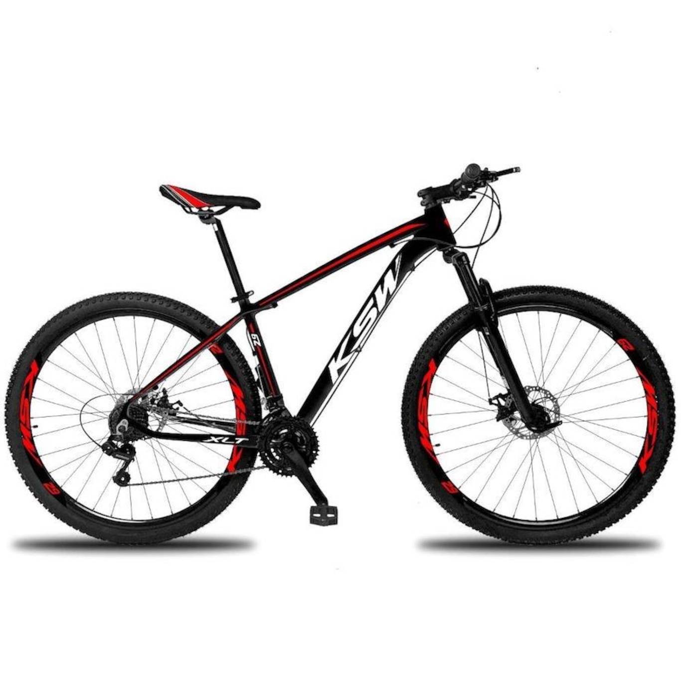 Bicicleta Aro 29 KSW Xlt Aluminio 32r - Freio a Disco - Câmbios Shimano - 21V - Adulto - Foto 4