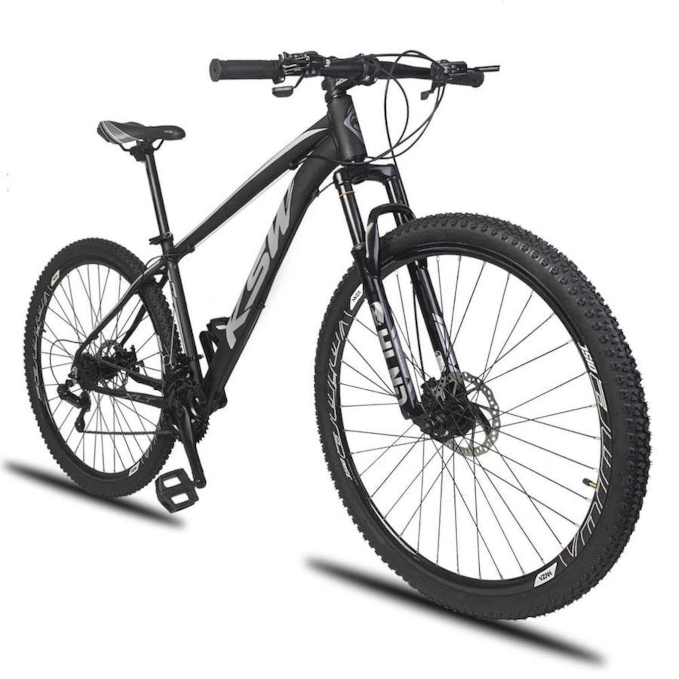 Bicicleta Aro 29 KSW Xlt Aluminio 32r - Freio a Disco - Câmbios Shimano - 21V - Adulto - Foto 4