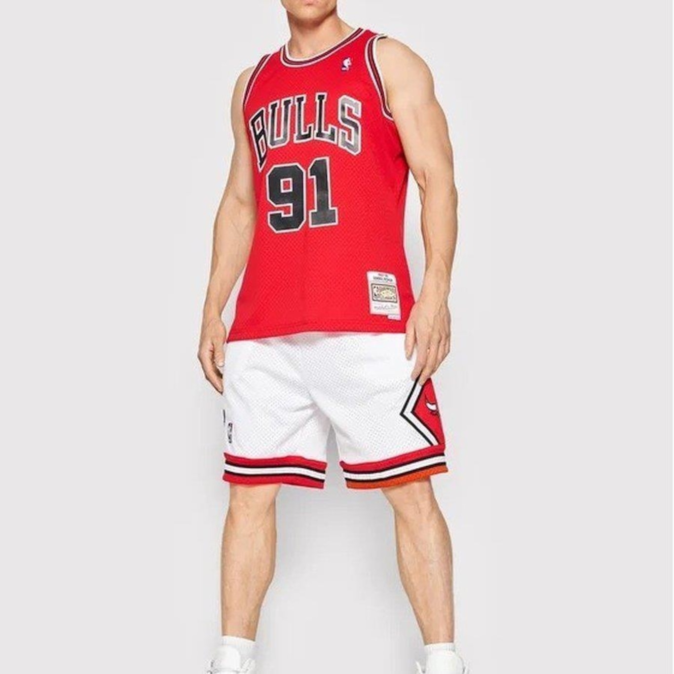 Camiseta Regata Mitchell & Ness Jersey Chicago Bulls Dennis Rodman 1997-1998 - Masculina - Foto 6