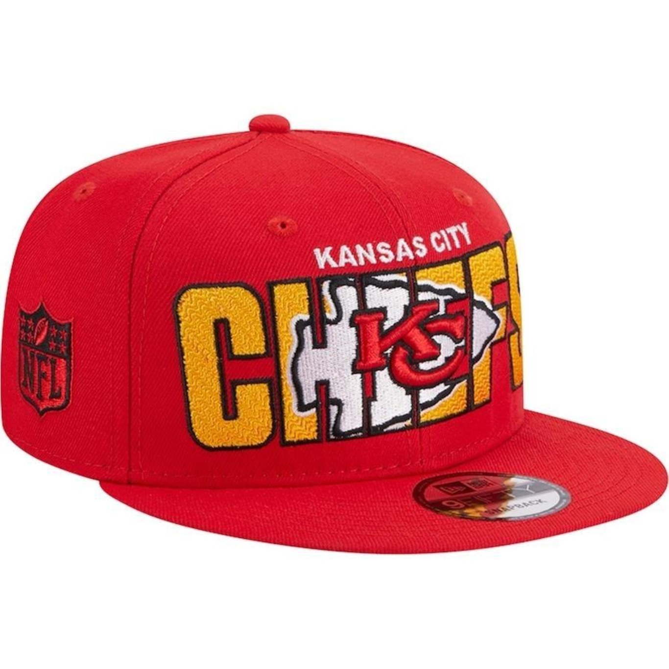 Boné Aba Reta New Era 9fifty Kansas City Chiefs NFL Draft 2023 - Snapback - Adulto - Foto 1