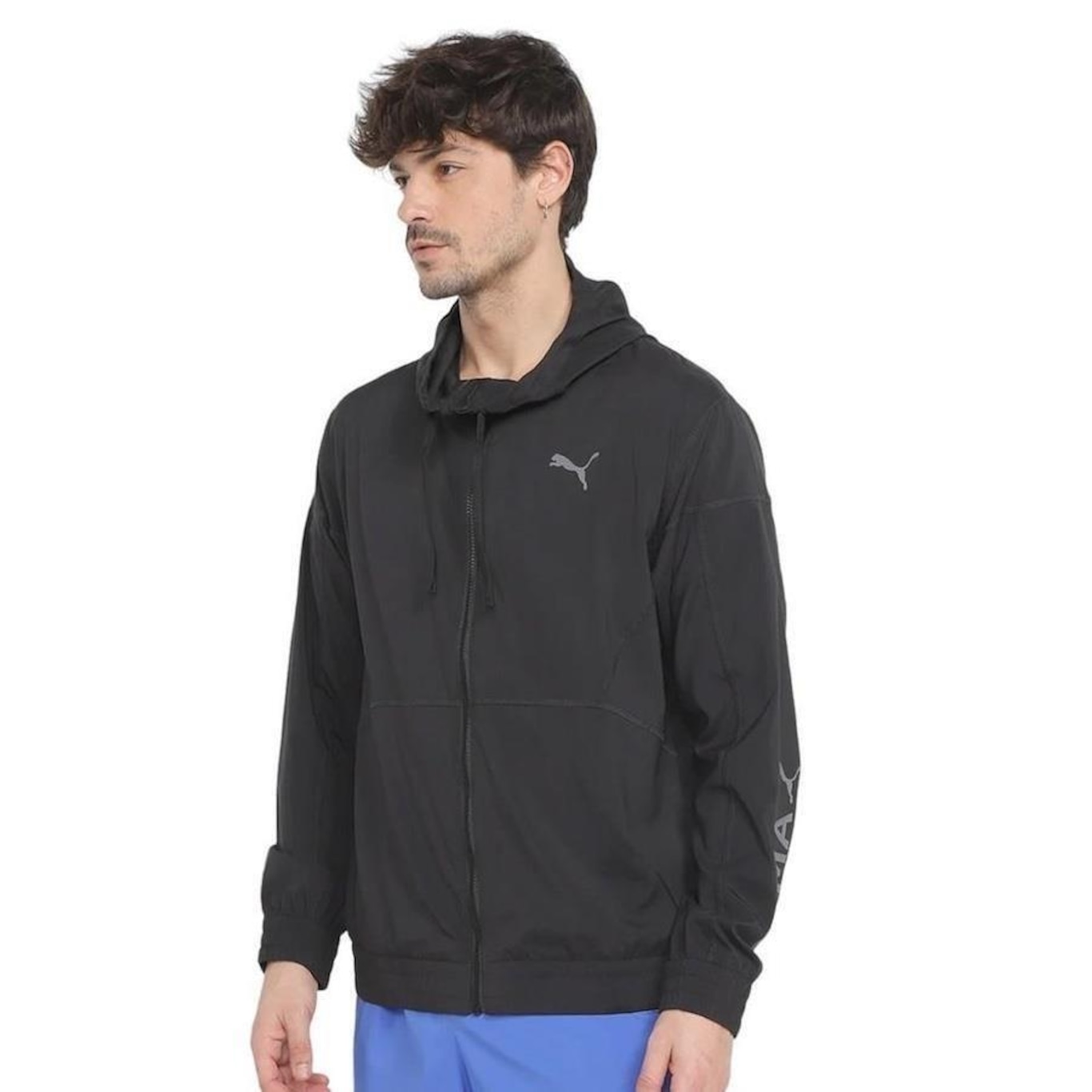 Jaqueta com Capuz Puma Fit Woven - Masculina - Foto 1