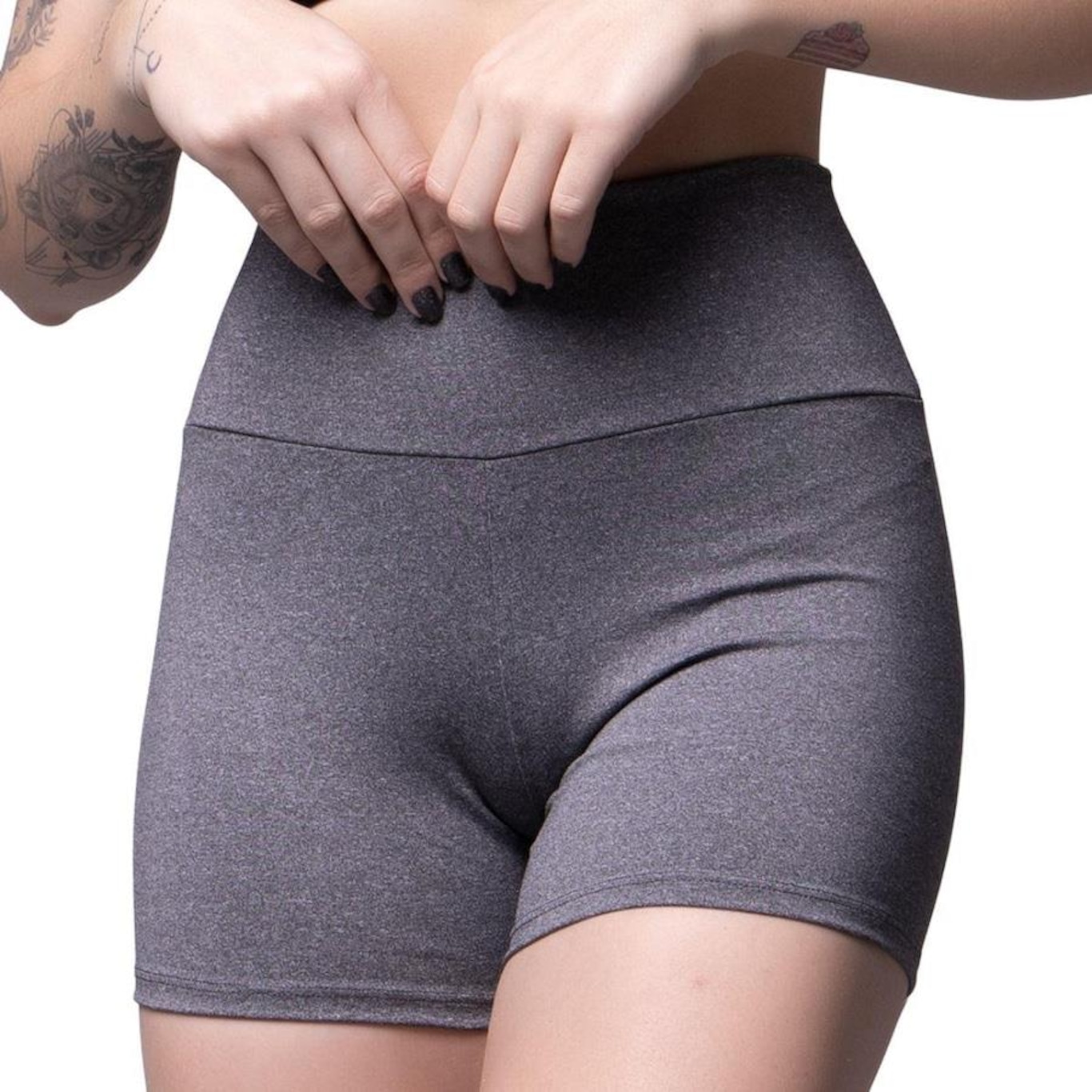 Shorts Vekyo Fitness Suplex Liso Academia - Feminino - Foto 1