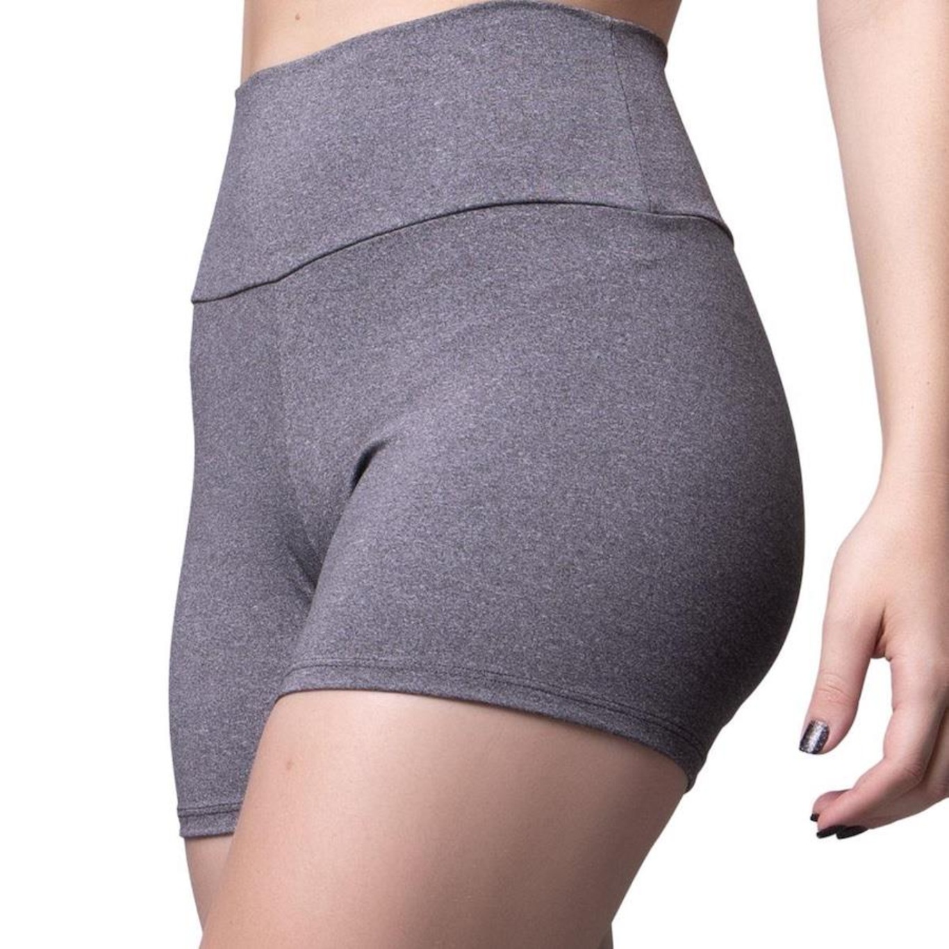 Shorts Vekyo Fitness Suplex Liso Academia - Feminino - Foto 2