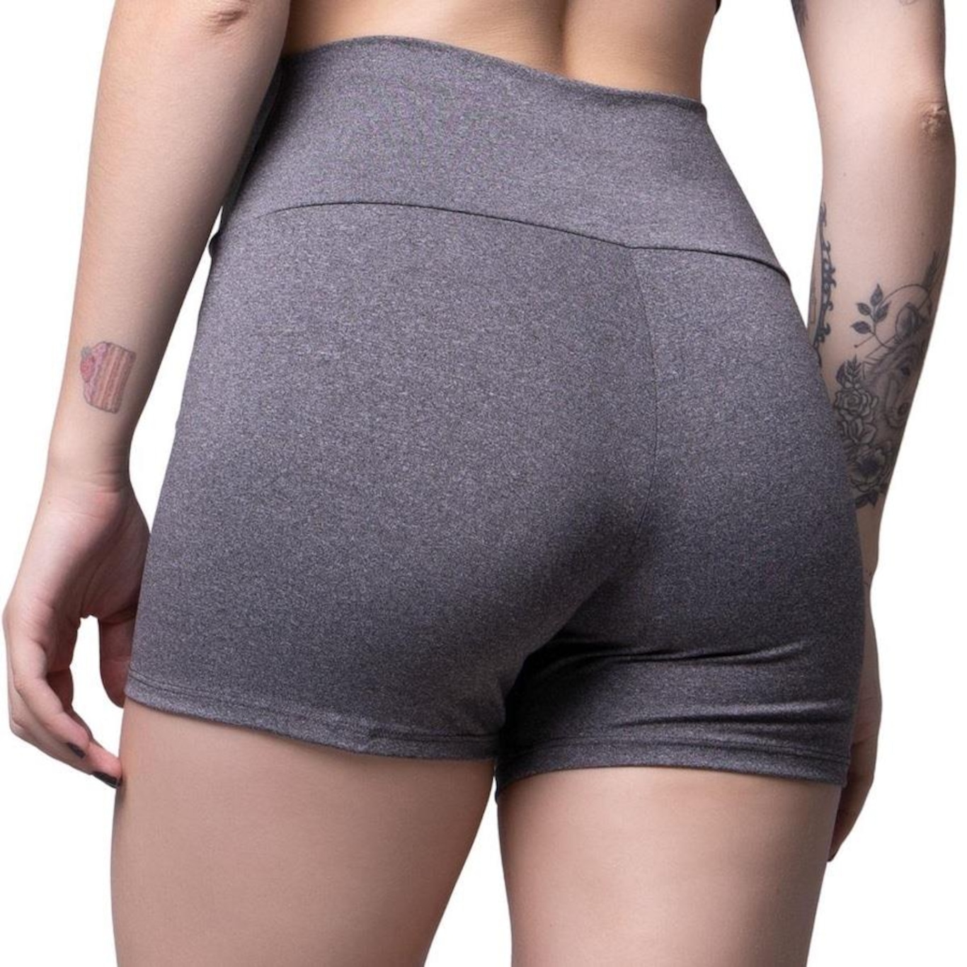 Shorts Vekyo Fitness Suplex Liso Academia - Feminino - Foto 3