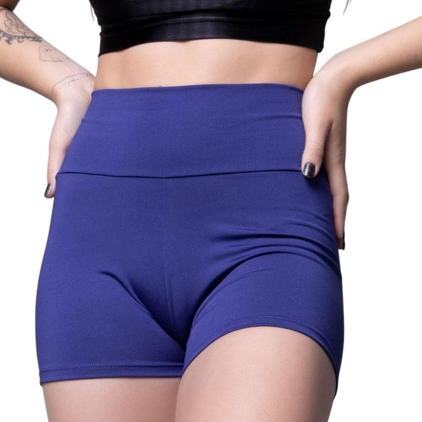 Shorts Vekyo Fitness Suplex Liso Academia - Feminino - Foto 1