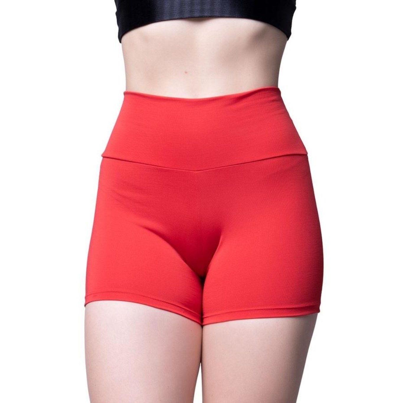 Shorts Vekyo Fitness Suplex Liso Academia - Feminino - Foto 1