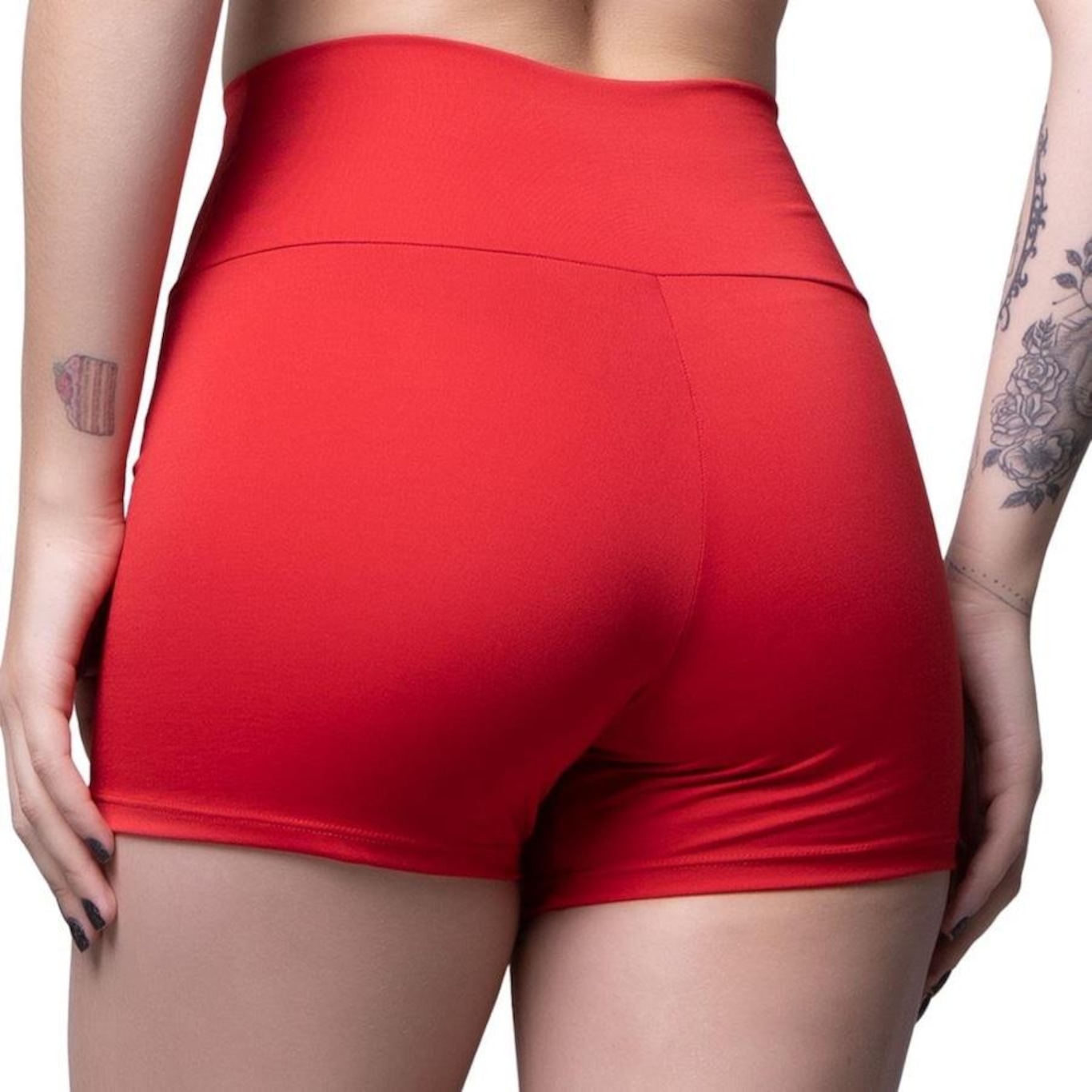 Shorts Vekyo Fitness Suplex Liso Academia - Feminino - Foto 3