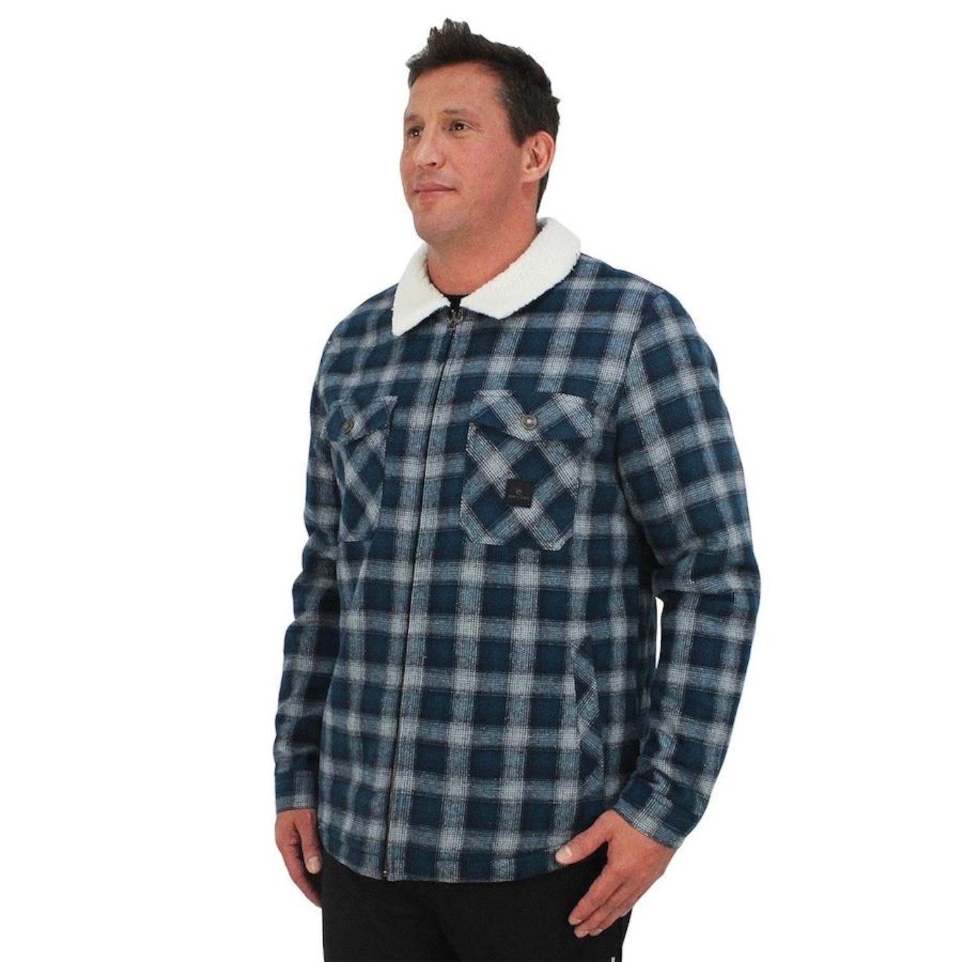 Jaqueta Rip Curl Flanno Dark Navy - Masculina - Foto 1