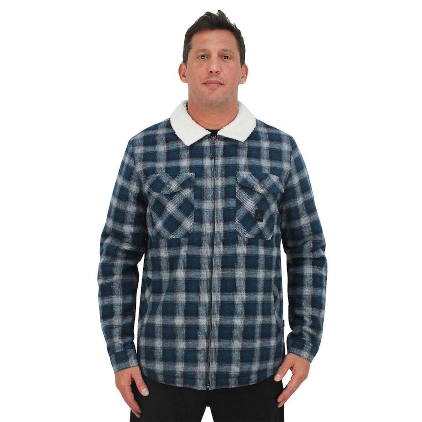 Jaqueta Rip Curl Flanno Dark Navy - Masculina - Foto 2