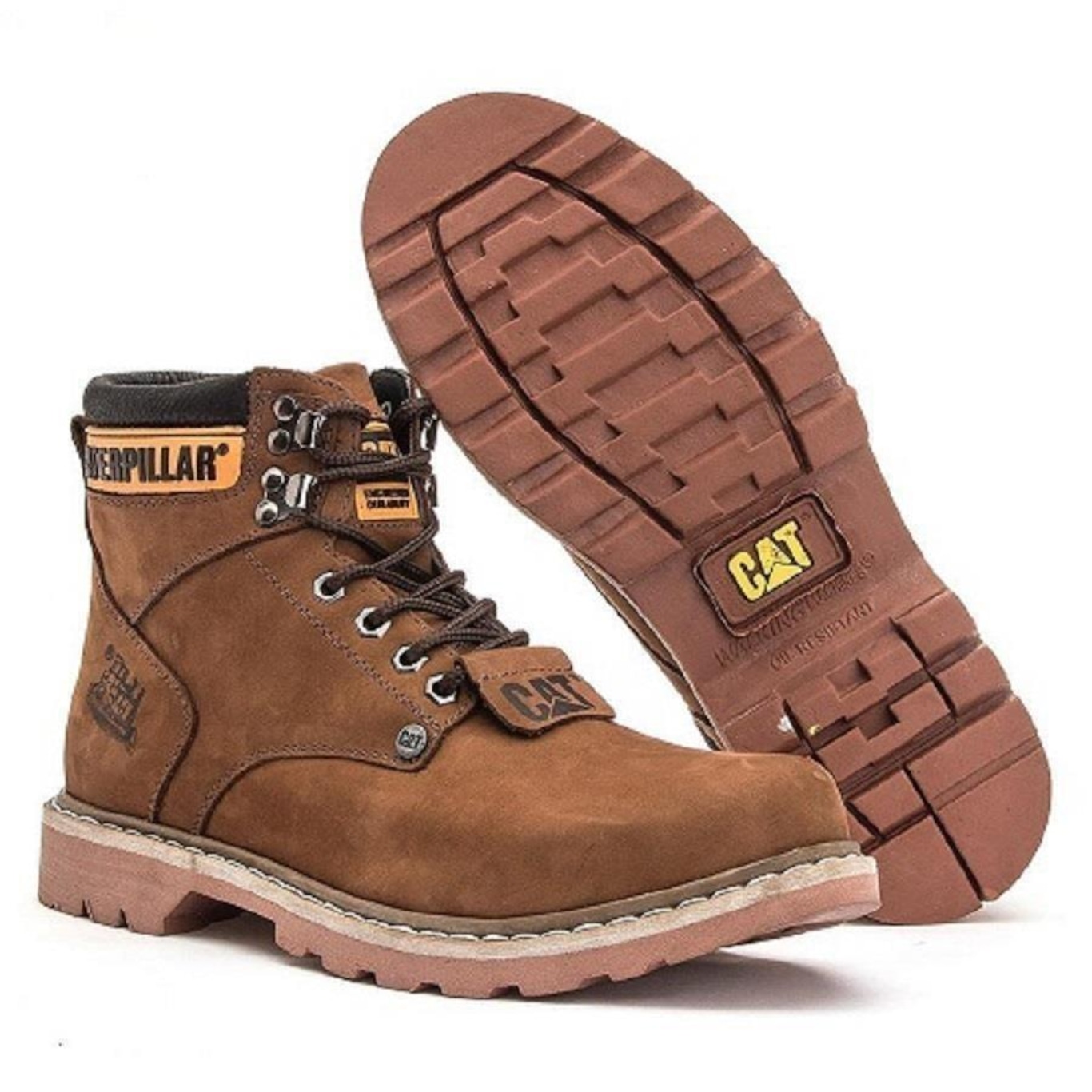 Bota Caterpillar Original Second Shift Preta - Masculina - Top Radical