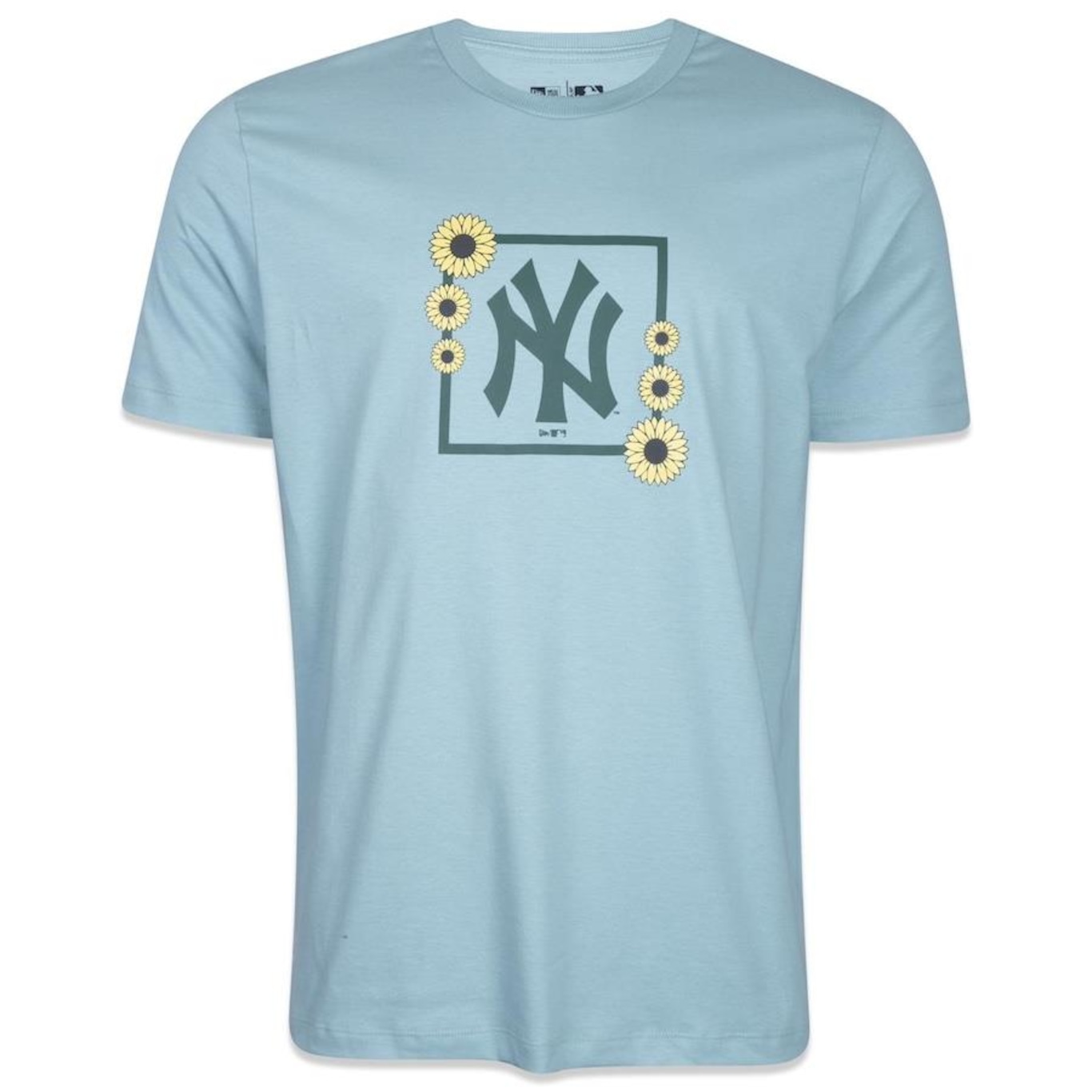 Camiseta New Era Regular MLB New York Yankees Nature - Masculina - Foto 1