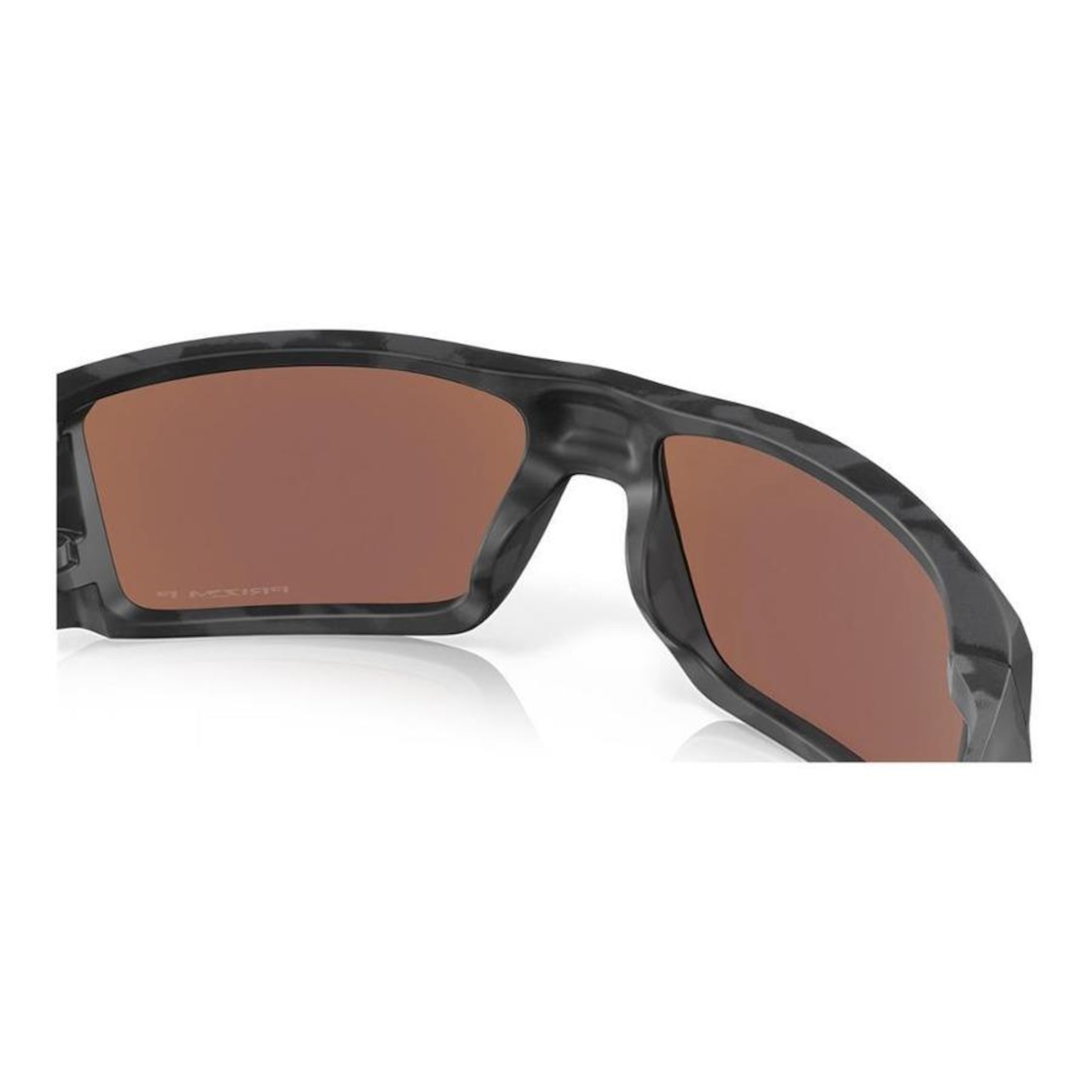 Óculos de Sol Oakley Unissex Heliostat Matte Black Camo Deep Water - Foto 6