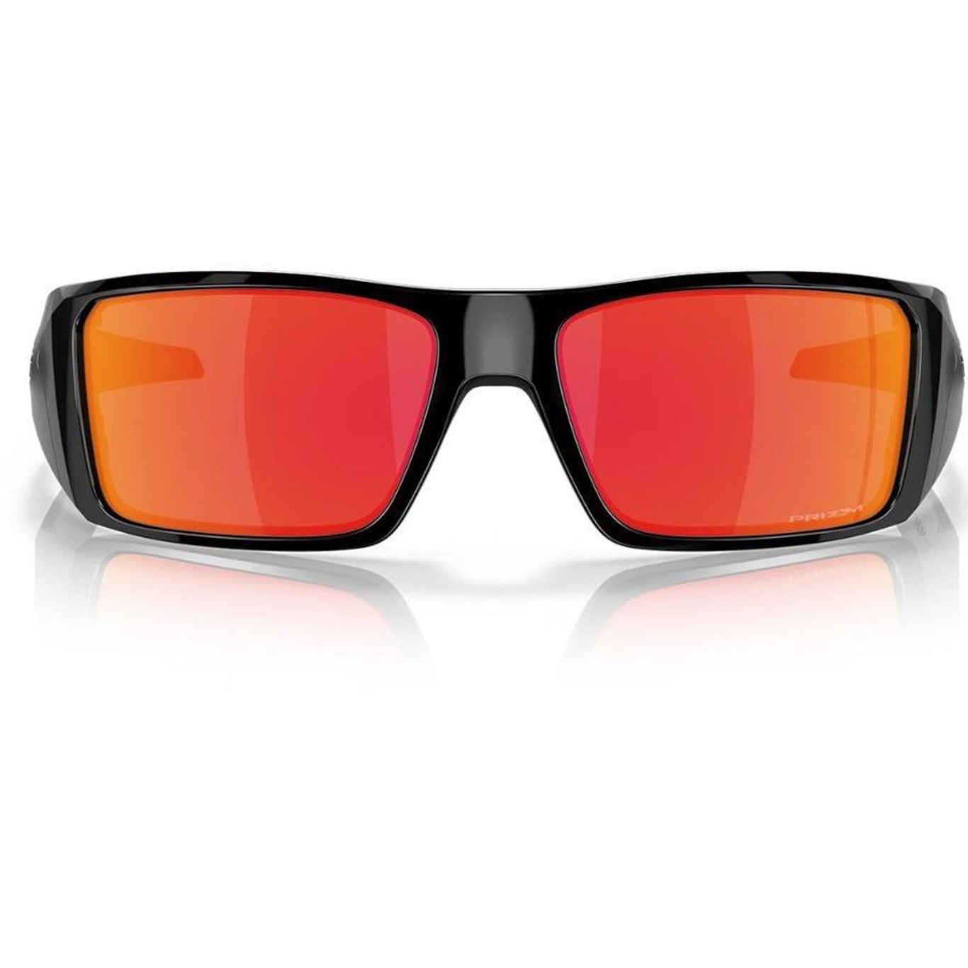 Óculos de Sol Oakley Unissex Heliostat Polished Black Prizm Ruby - Foto 5