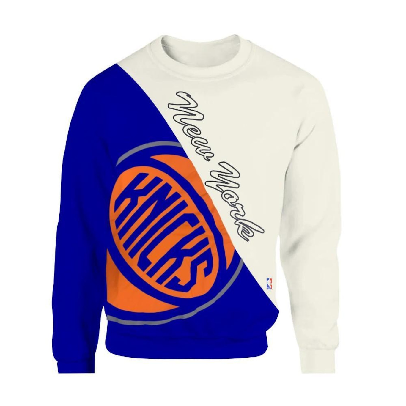 Blusão de Moletom Nba New York Knicks Wordmark Color - Masculino - Foto 1