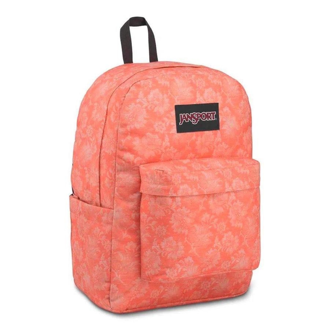 Mochila Jansport Superbreak Plus Fx Crabapple Woven Floral - 26 Litros - Foto 1