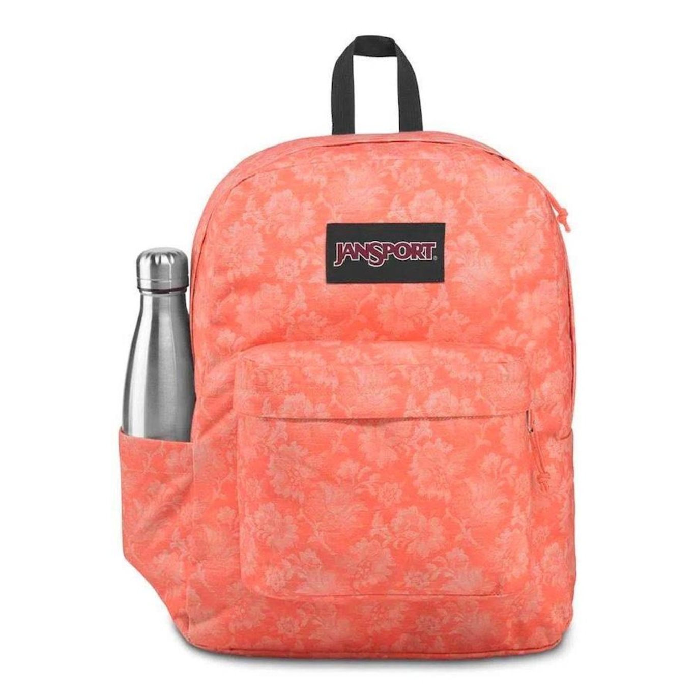 Mochila Jansport Superbreak Plus Fx Crabapple Woven Floral - 26 Litros - Foto 2