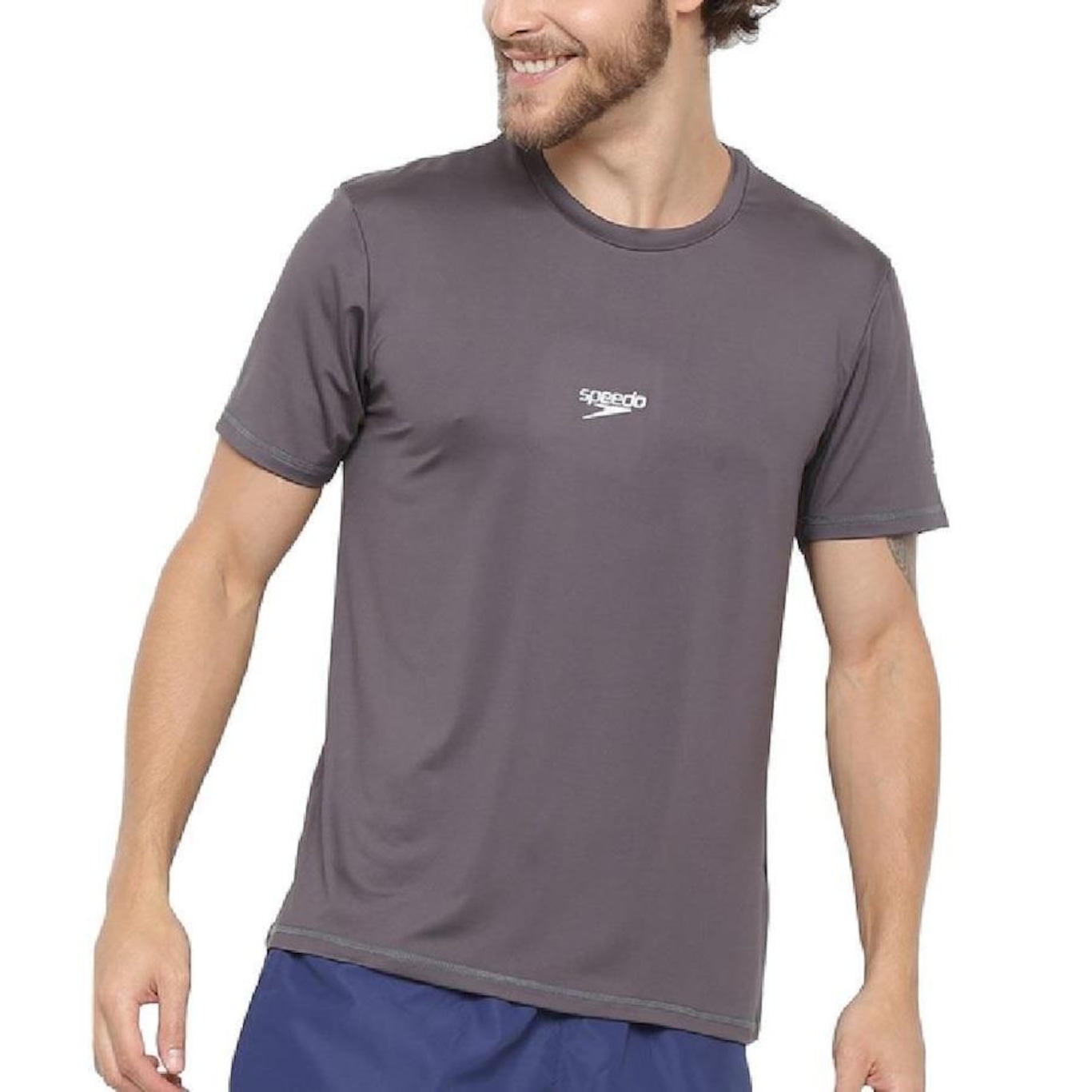 Camiseta Speedo Basic Stretch - Masculina - Foto 1