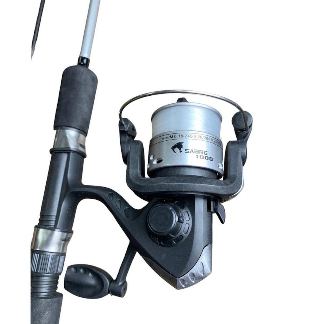 Kit de Pesca Petlazer com Vara 1,50m 17lb 2P + Molinete Sabre Linha 0,30 - Foto 3