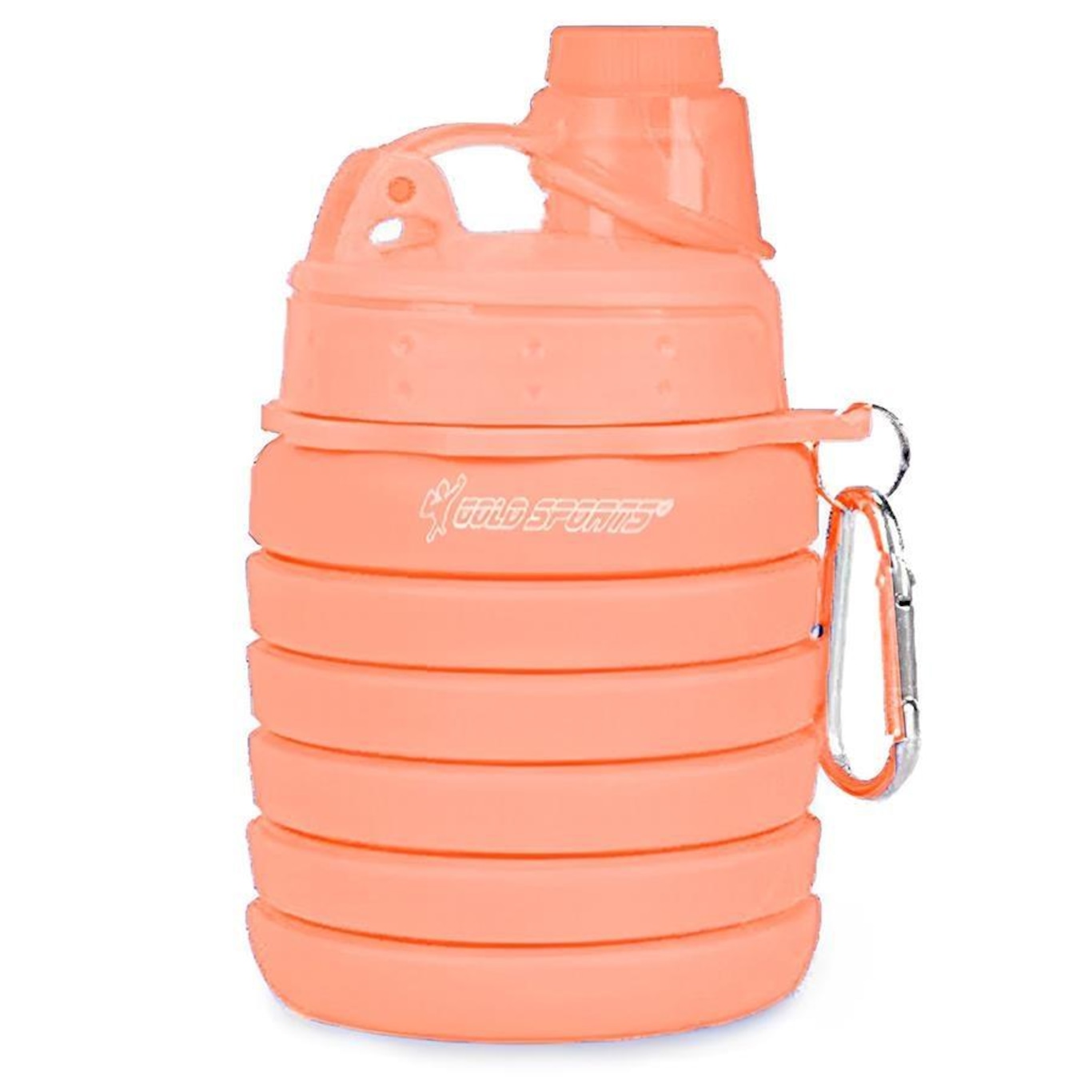 Garrafa Gold Sports Silicone Walk Retrátil Dobrável Portátil - 500ml - Foto 3