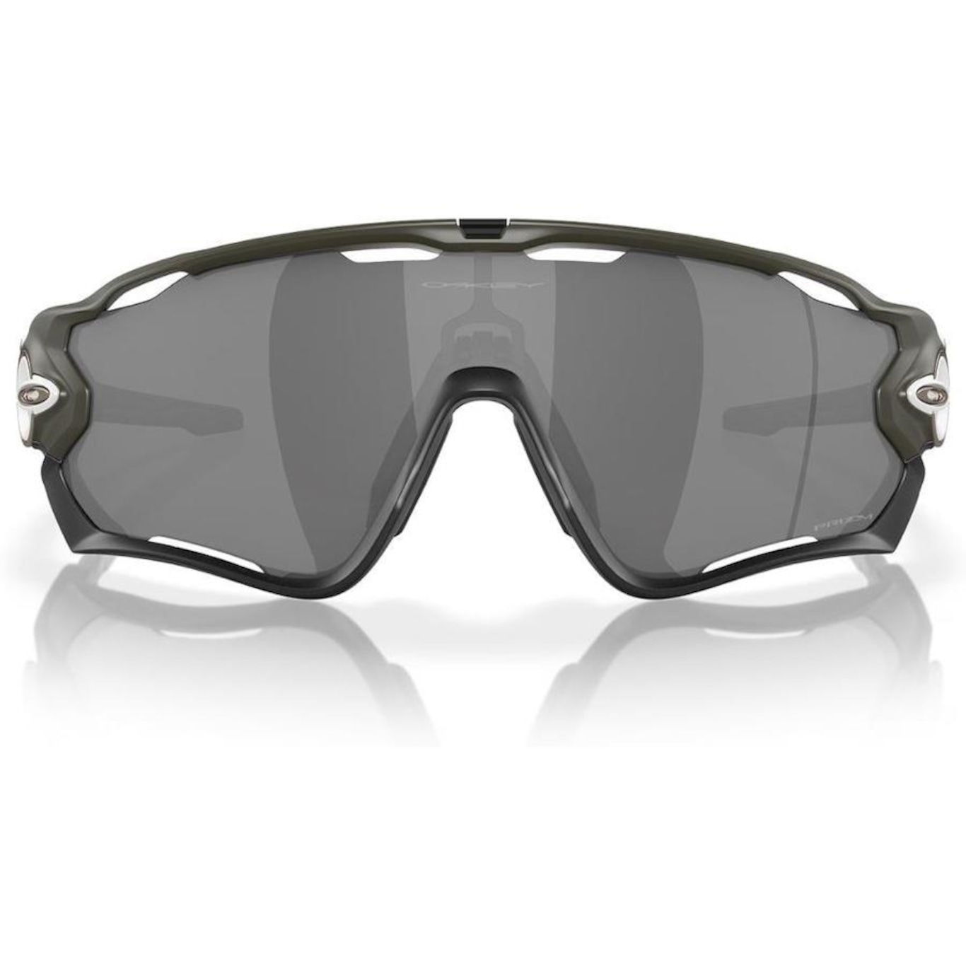 Óculos de Sol Unissex Oakley Jawbreaker High Resolution Matte Olive Prizm Black - Foto 5