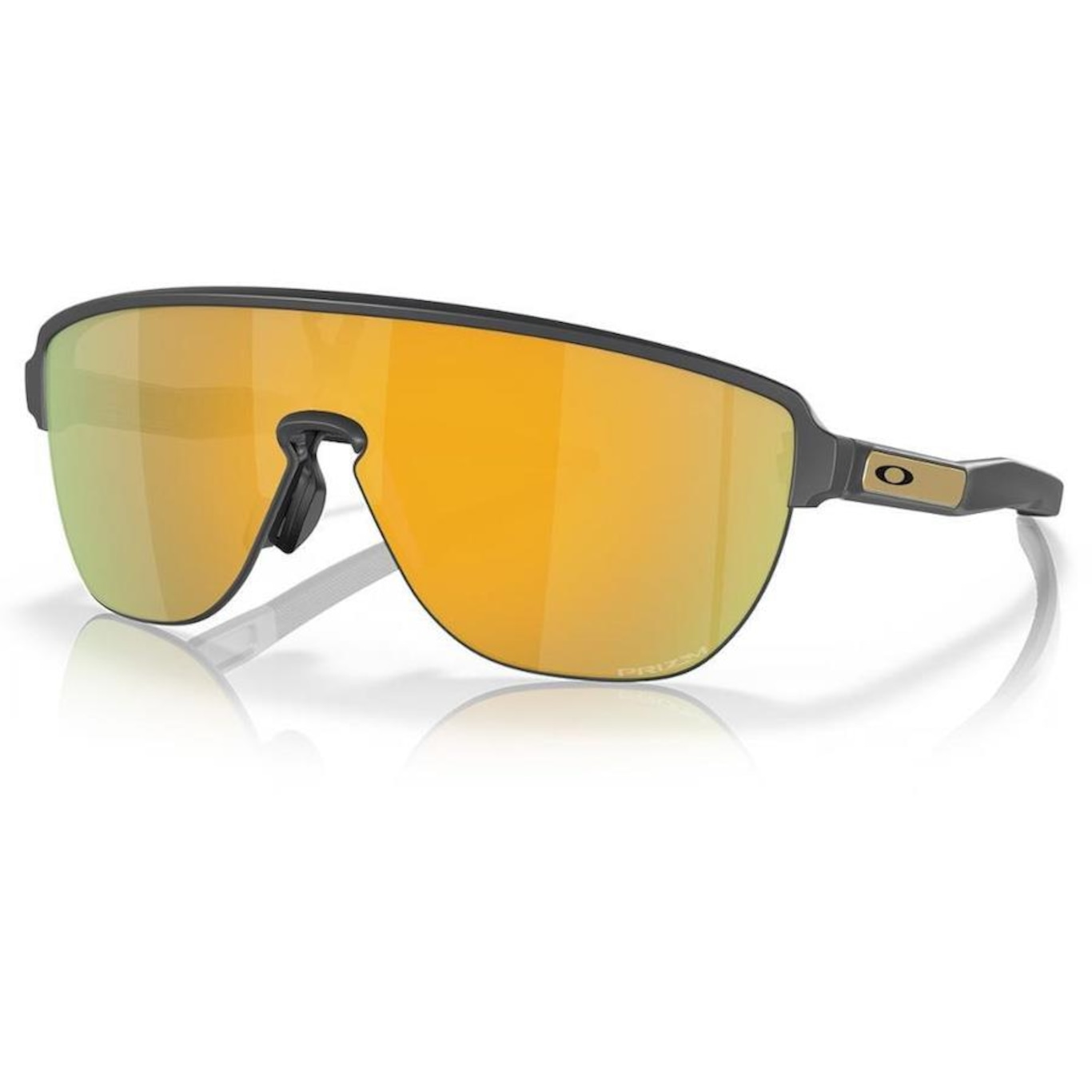 Óculos de Sol Unissex Oakley Corridor Matte Carbon Prizm 24K - Foto 1