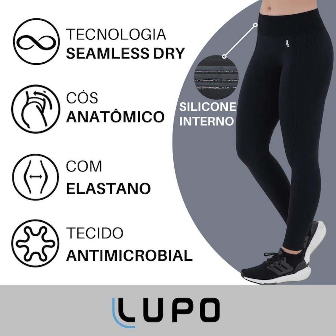 Calça Legging Lupo Max Fitness Original Leg -Feminina