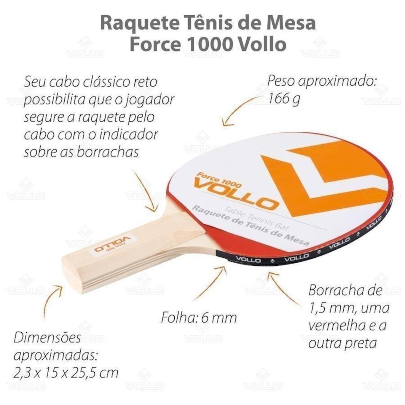 Raquete de Ping Pong Kit para 2 Jogadores e 1 Bola