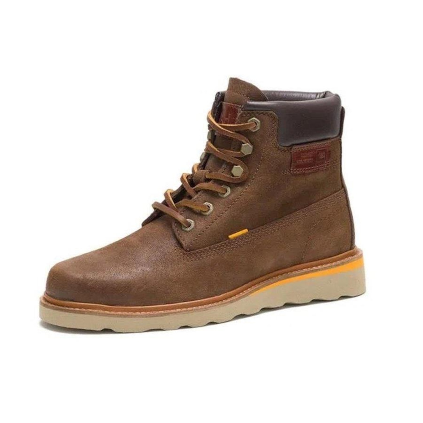 Bota Couro Caterpillar Renovate WP Masculina - Caramelo