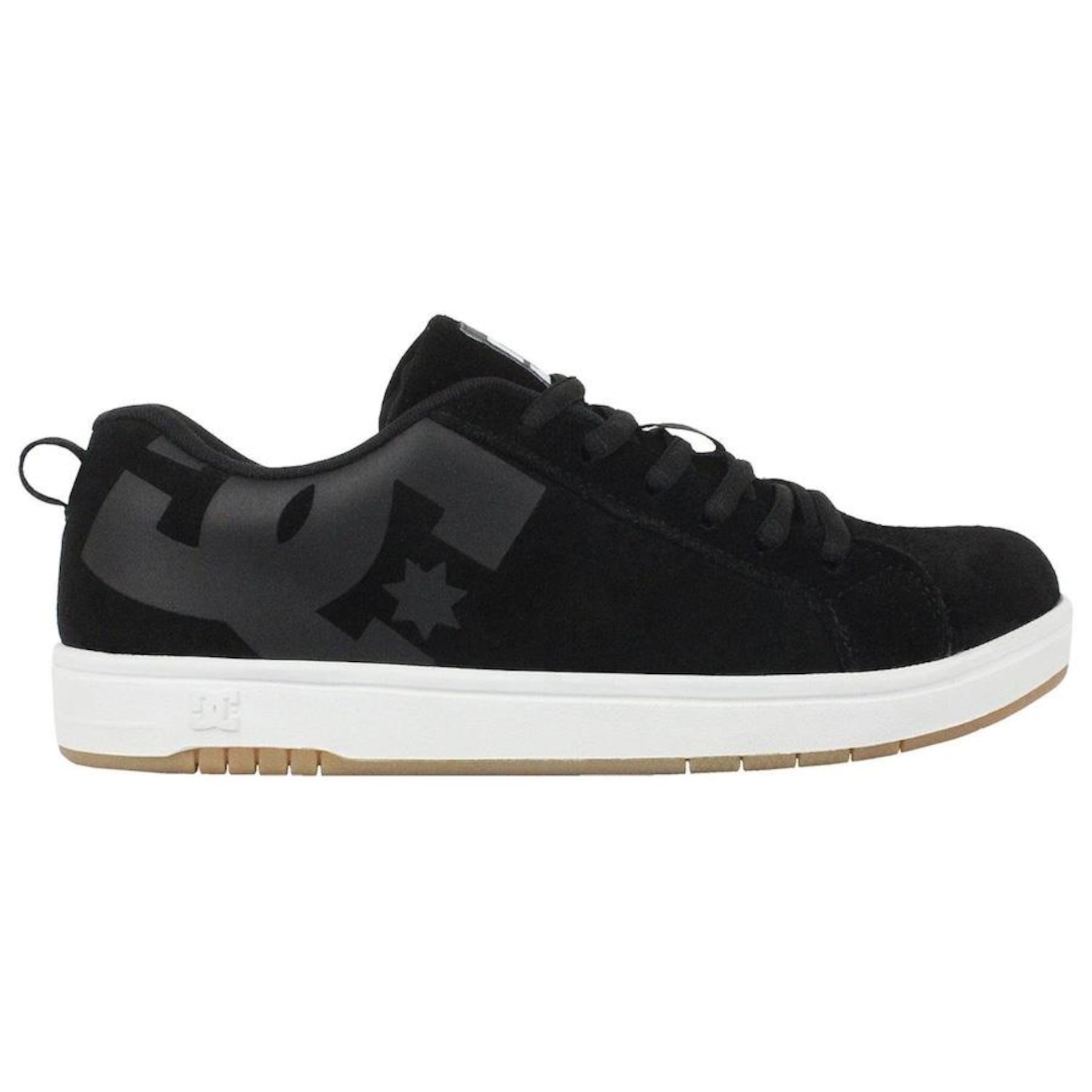 Tênis DC Shoes Court Graffik Le Natural Black White - Masculino - Foto 1