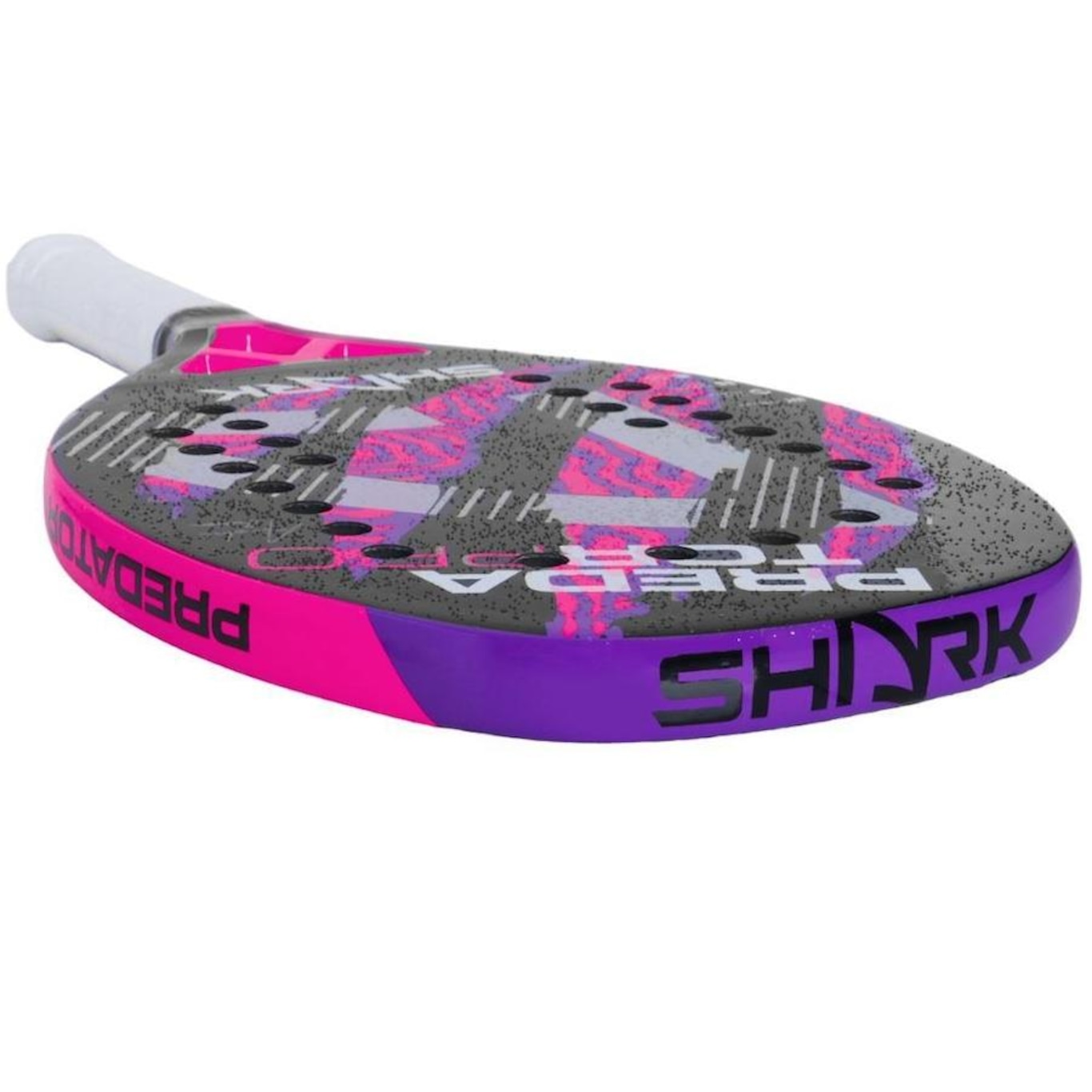 Raquete de Beach Tennis Shark Predator 20mm - Adulto - Foto 5