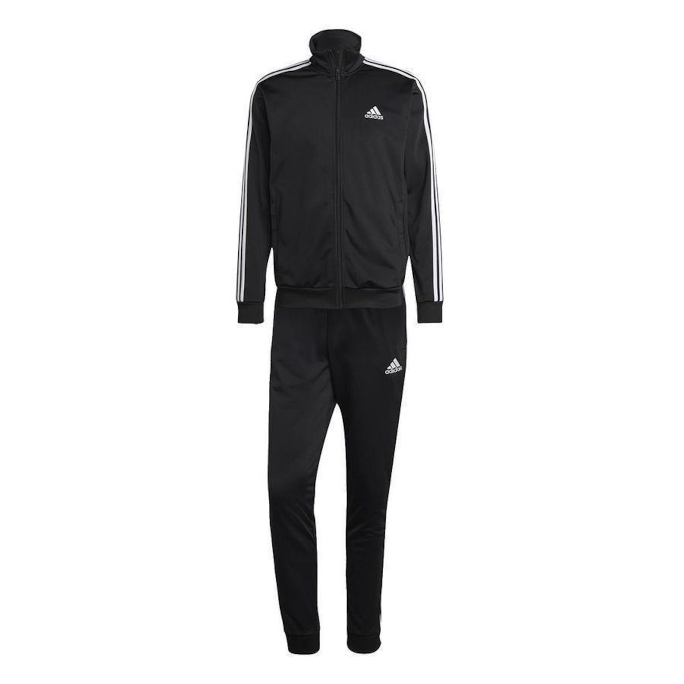 Agasalho adidas Basic 3 Stripes - Masculino - Foto 1