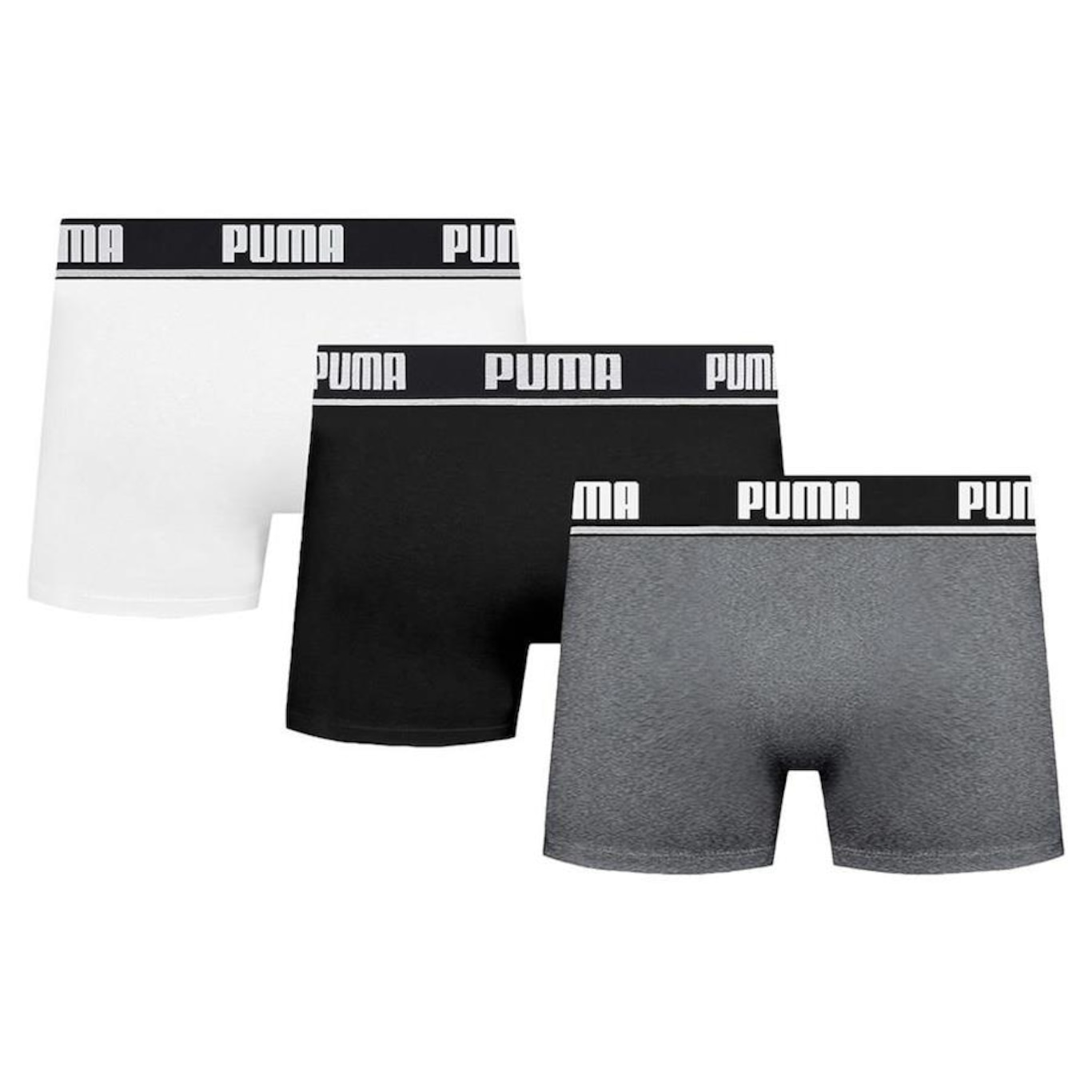 Kit Cuecas Boxer Puma Cotton - 3 Unidades - Adulto - Foto 2