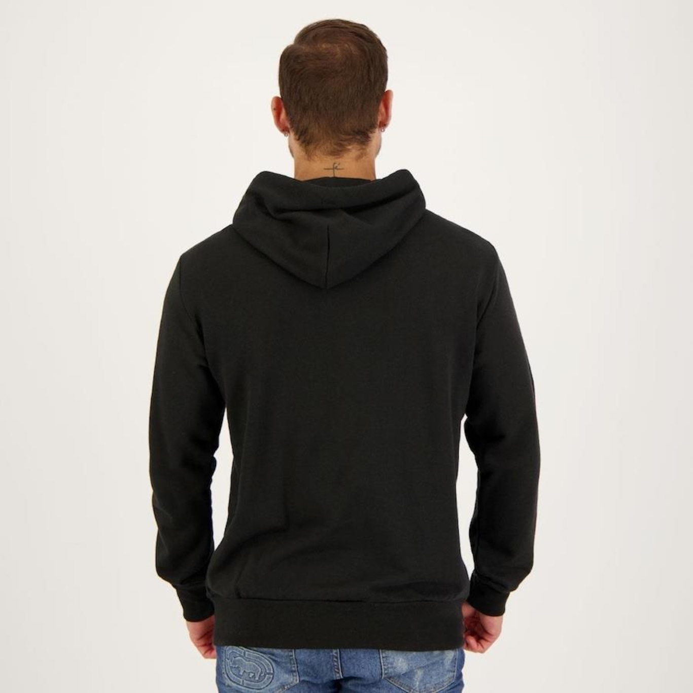 Blusão de Moletom com Capuz adidas Logo Hoodie - Masculino - Foto 3