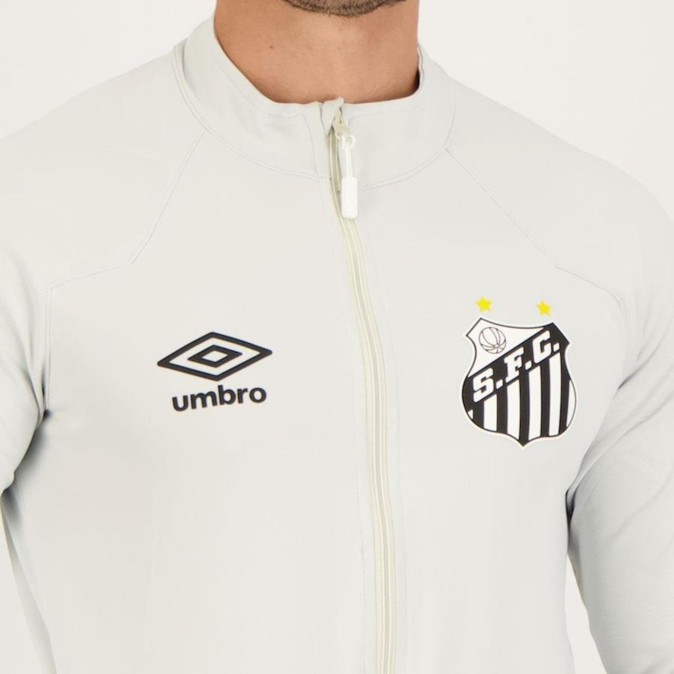 Jaqueta do Santos sem Capuz Hino 2023 Umbro - Masculina - Foto 4