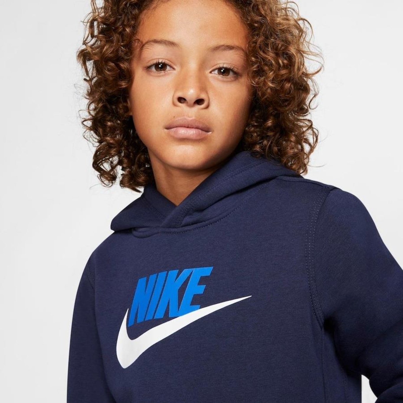 Blusão com Capuz Nike Sportswear Club Fleece - Infantil - Foto 4