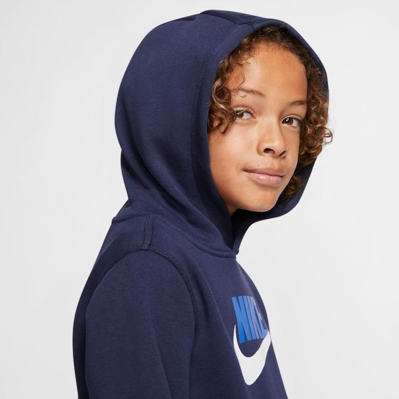 Blusão com Capuz Nike Sportswear Club Fleece - Infantil - Foto 5