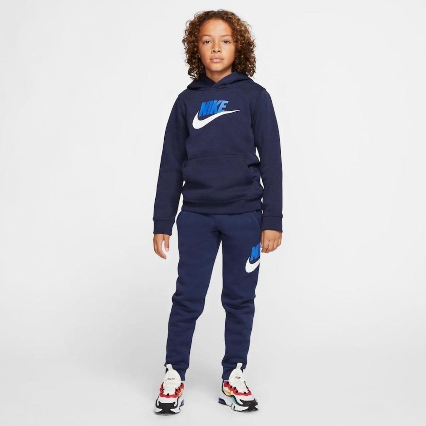 Blusão com Capuz Nike Sportswear Club Fleece - Infantil - Foto 6