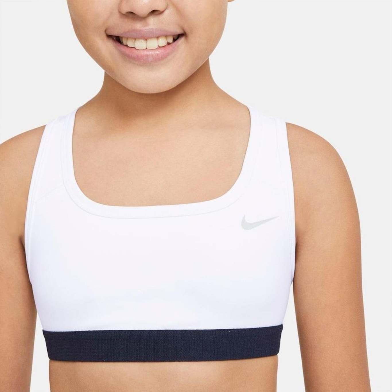 Top Fitness Nike Swoosh - Infantil - Foto 4