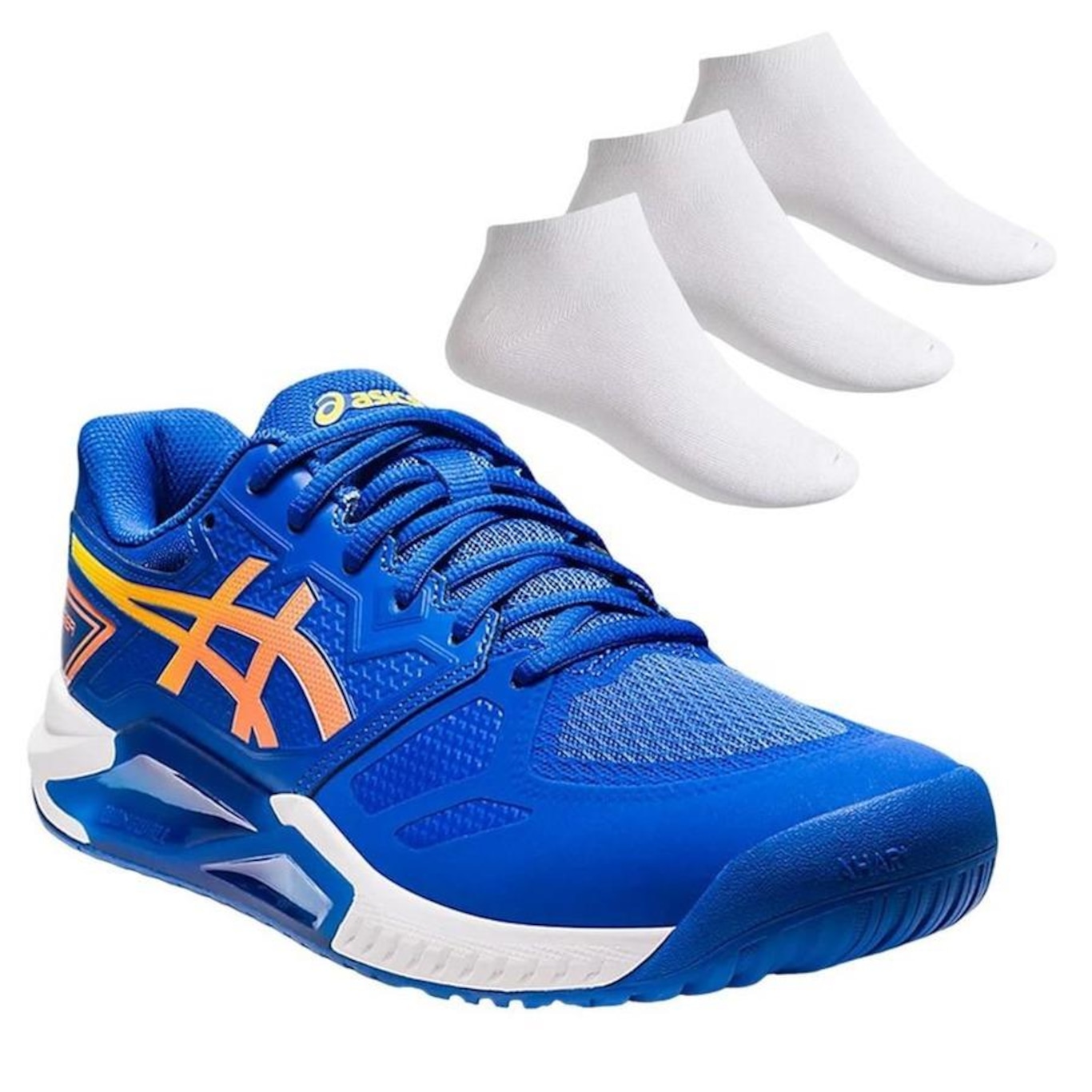 Kit Tênis Asics Gel-Challenger + 3 Pares de Meias - Masculino - Foto 1