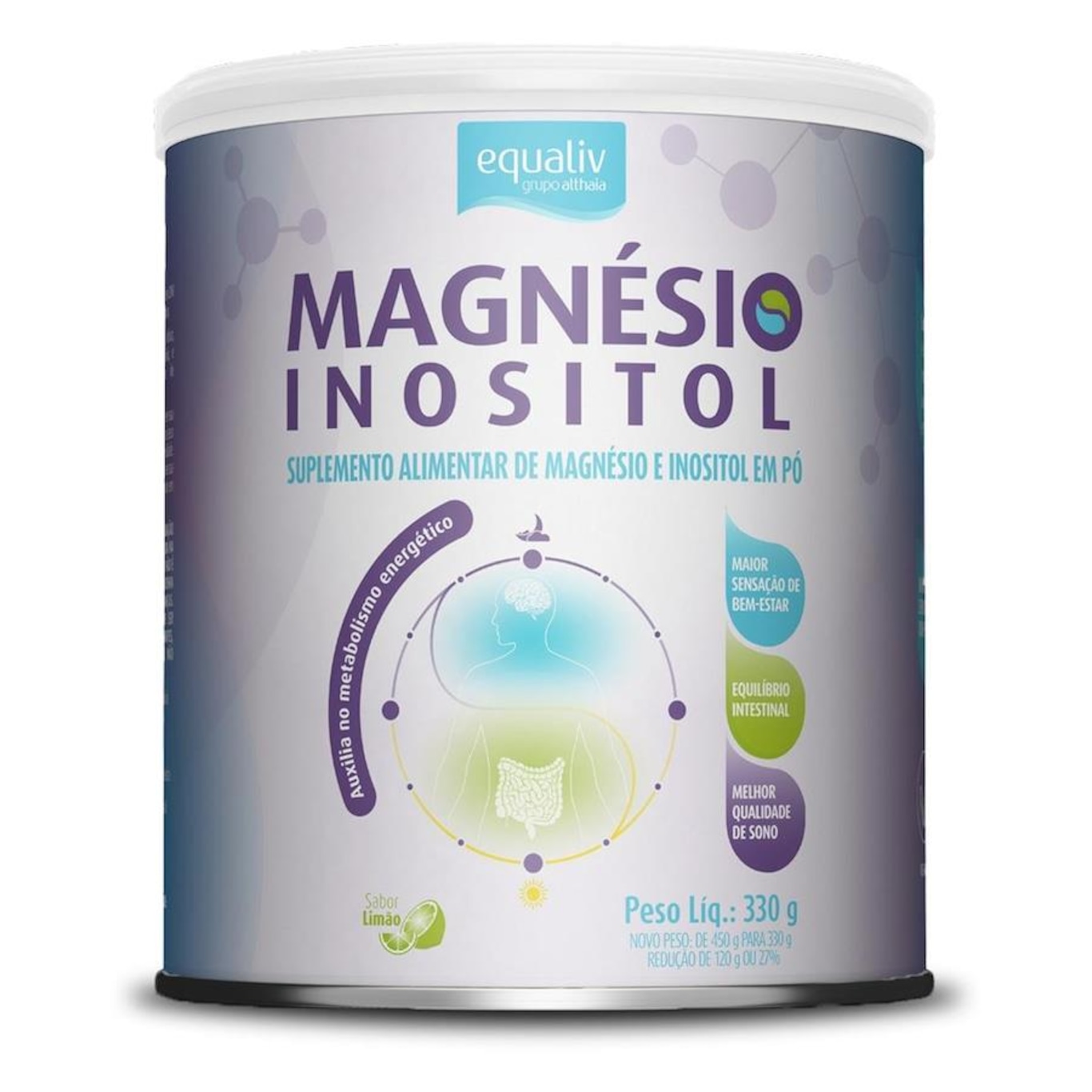 Magnésio Inositol Equaliv - Limão - 330g | Centauro