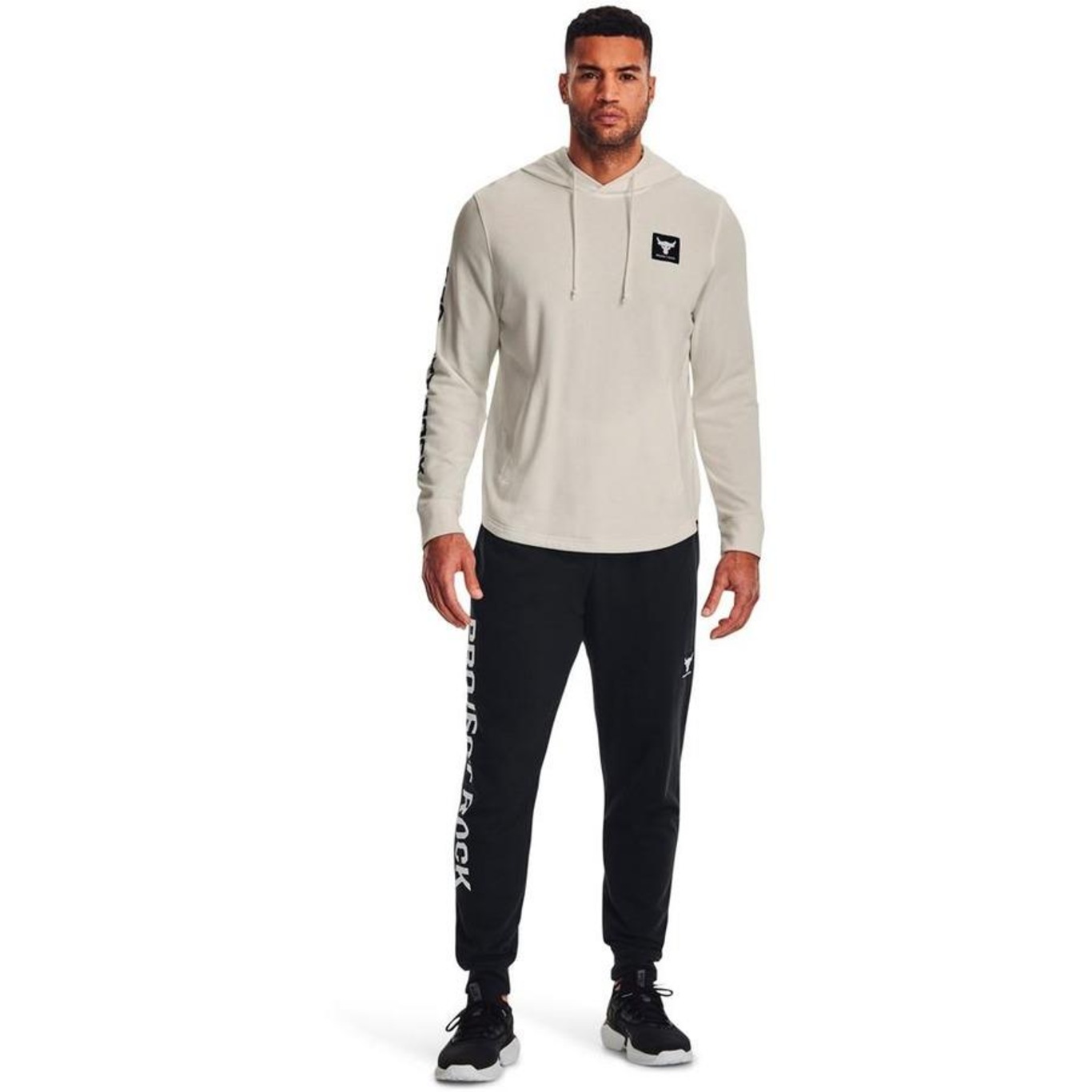 Blusão de Moletom com Capuz Under Armour Pjt Rock Terry Hood - Masculino - Foto 3