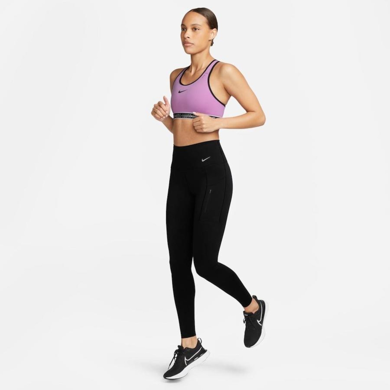 Top Yoga Nike - Roxo - Top Mulher