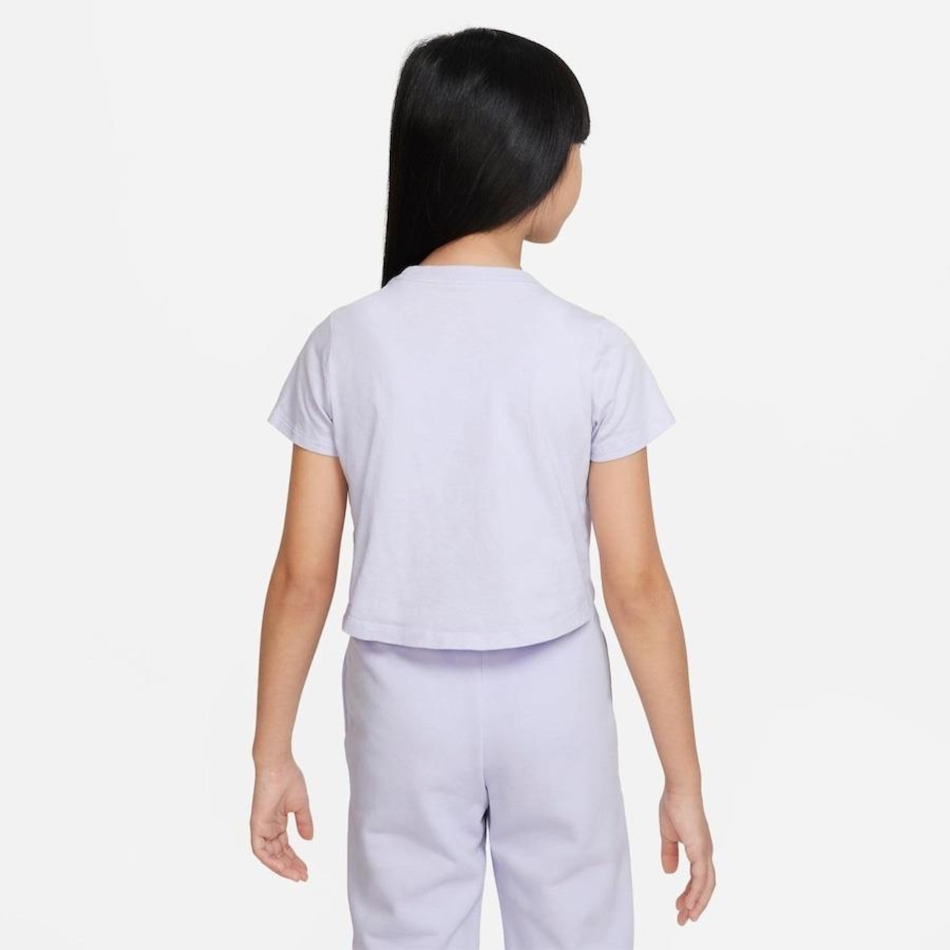 Camiseta Nike Sportswear Crop Futura - Infantil - Foto 2